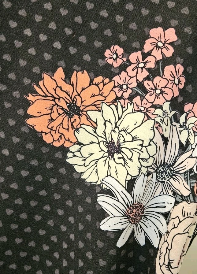 Lularoe Jessie Dress Flowers & Polka Dots, Pretty, A Line Dress With Pockets