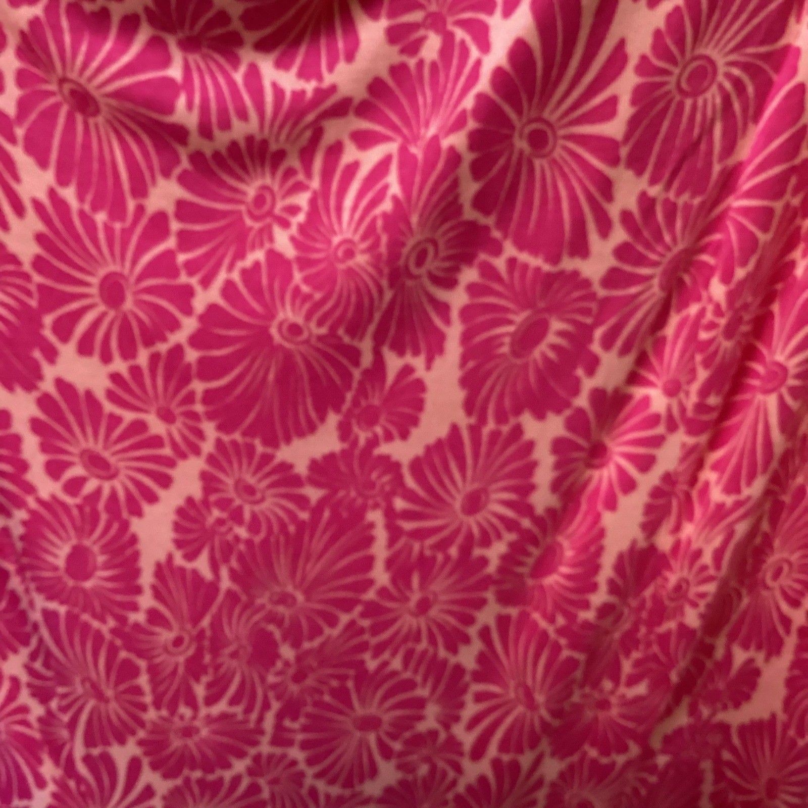 Nomadic Traders Pink Orange Floral Cowl Neck Rayon Sheath Dress Womens Large