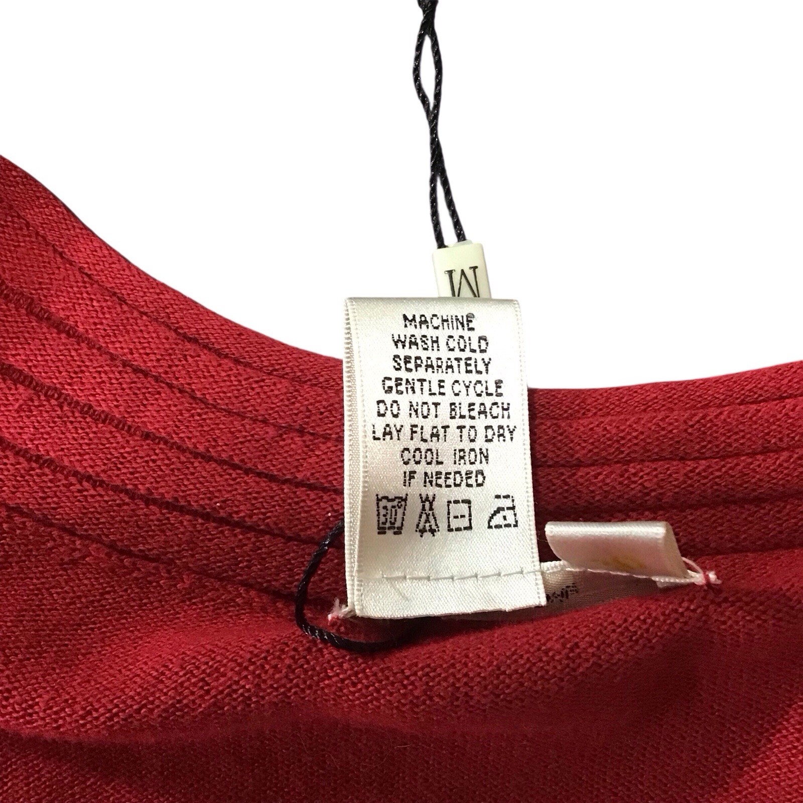 Sophie Max Ruby Red Sweater Dress XL Cotton Blend Long Sleeve