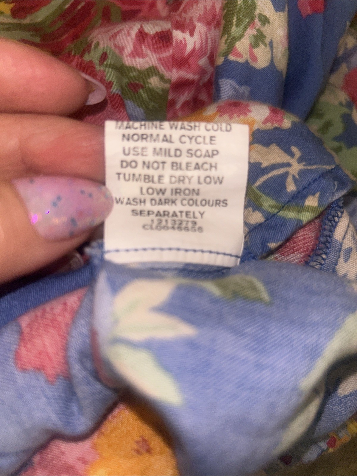 eShakti Dress Plus Size 2X Pockets Blue Floral Fit & Flare Cottagecore Garden