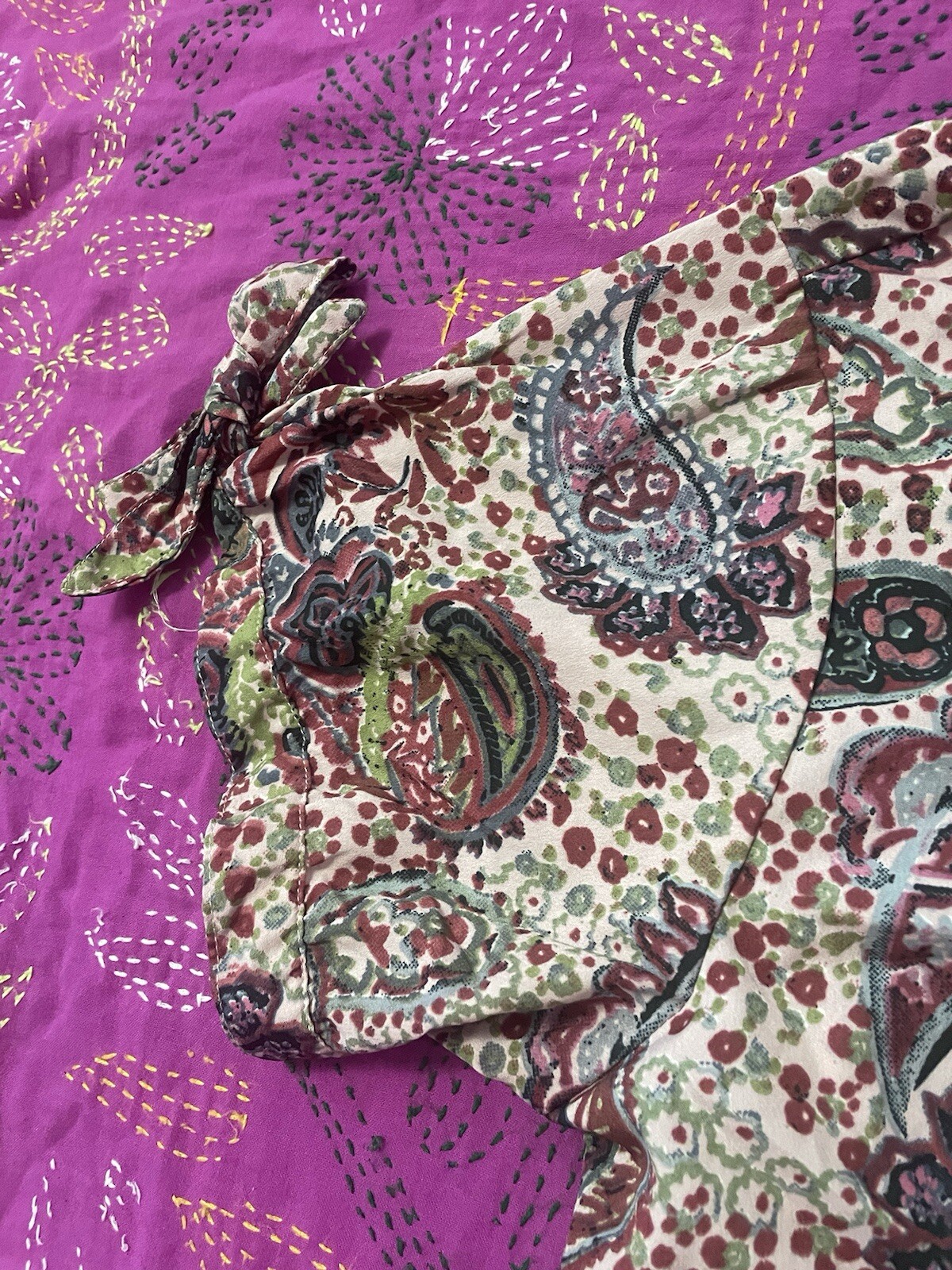 Ladies MPH Collection Paisley Print 70’s Style Casual Disco Dress. Size Large