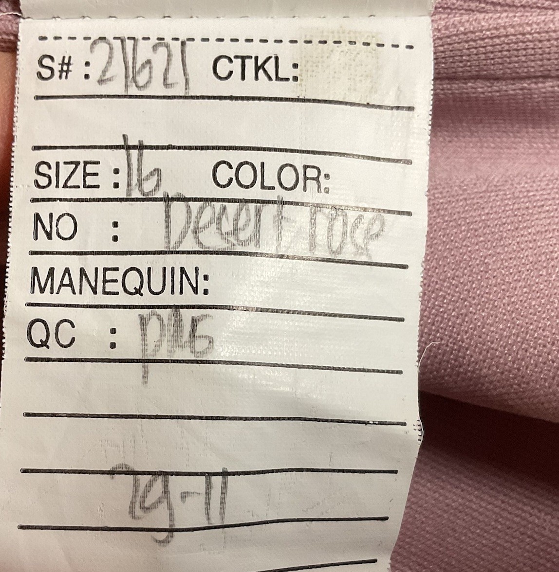 Morilee Madeline Gardner Bridesmaids Dress Size 16 Desert Rose Pink Used Once
