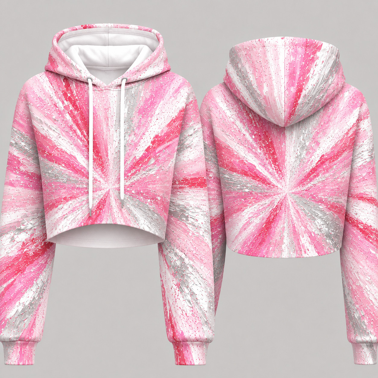 Women’s Color Blast Scammers Cropped Hoodies (All Sizes)