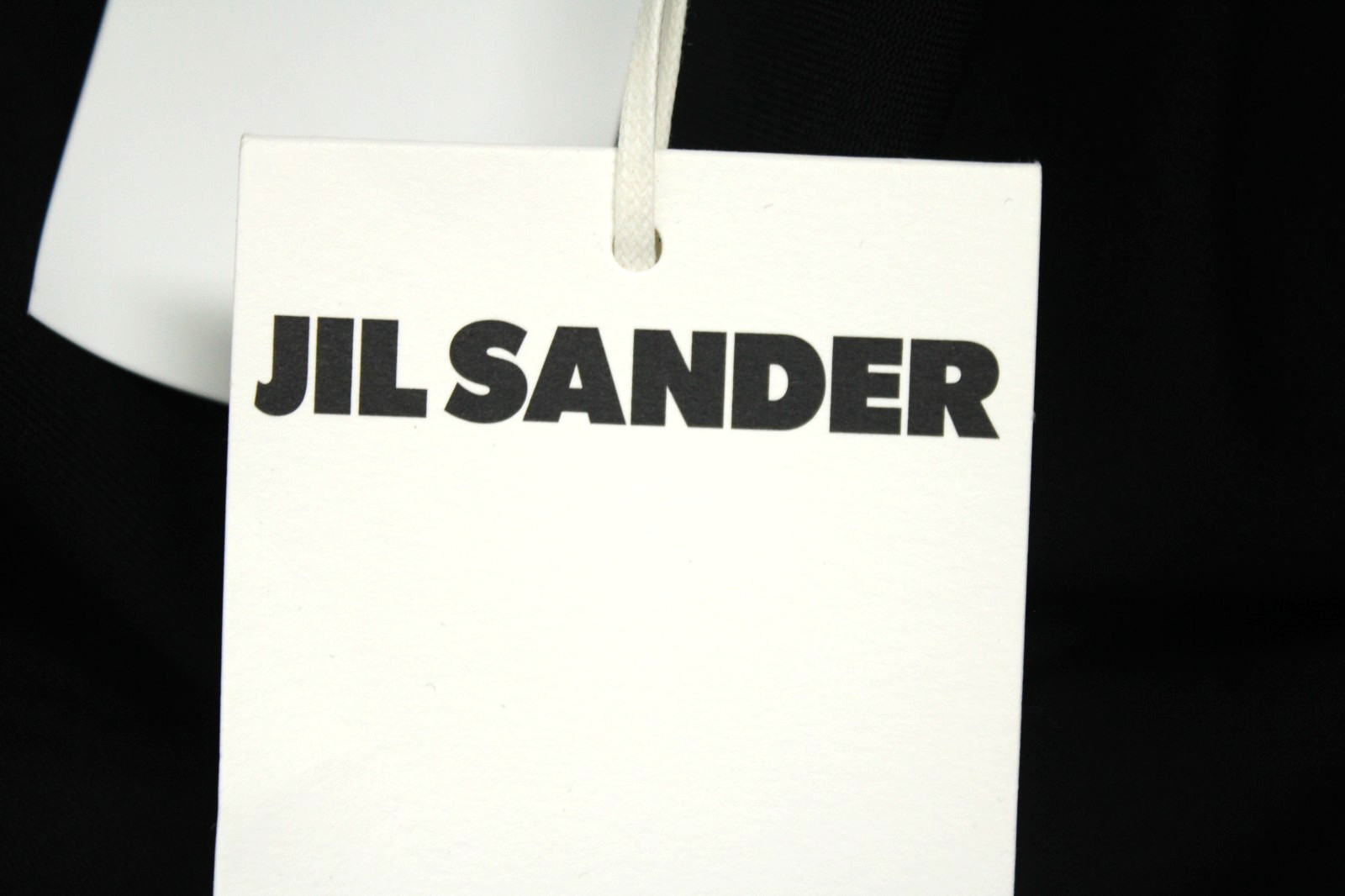 JIL SANDER $1,290 2021 Black Wool Gabardine Drop-Waist Trapeze Dress 36 NEW