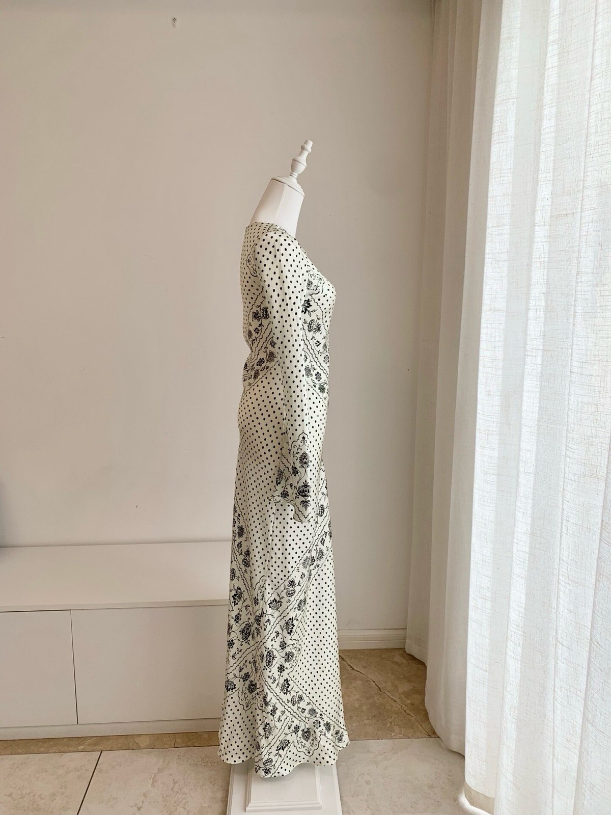 Realisation Par 2026 Silk Bias-Cut Floral Maxi Dress Resort Vacation New