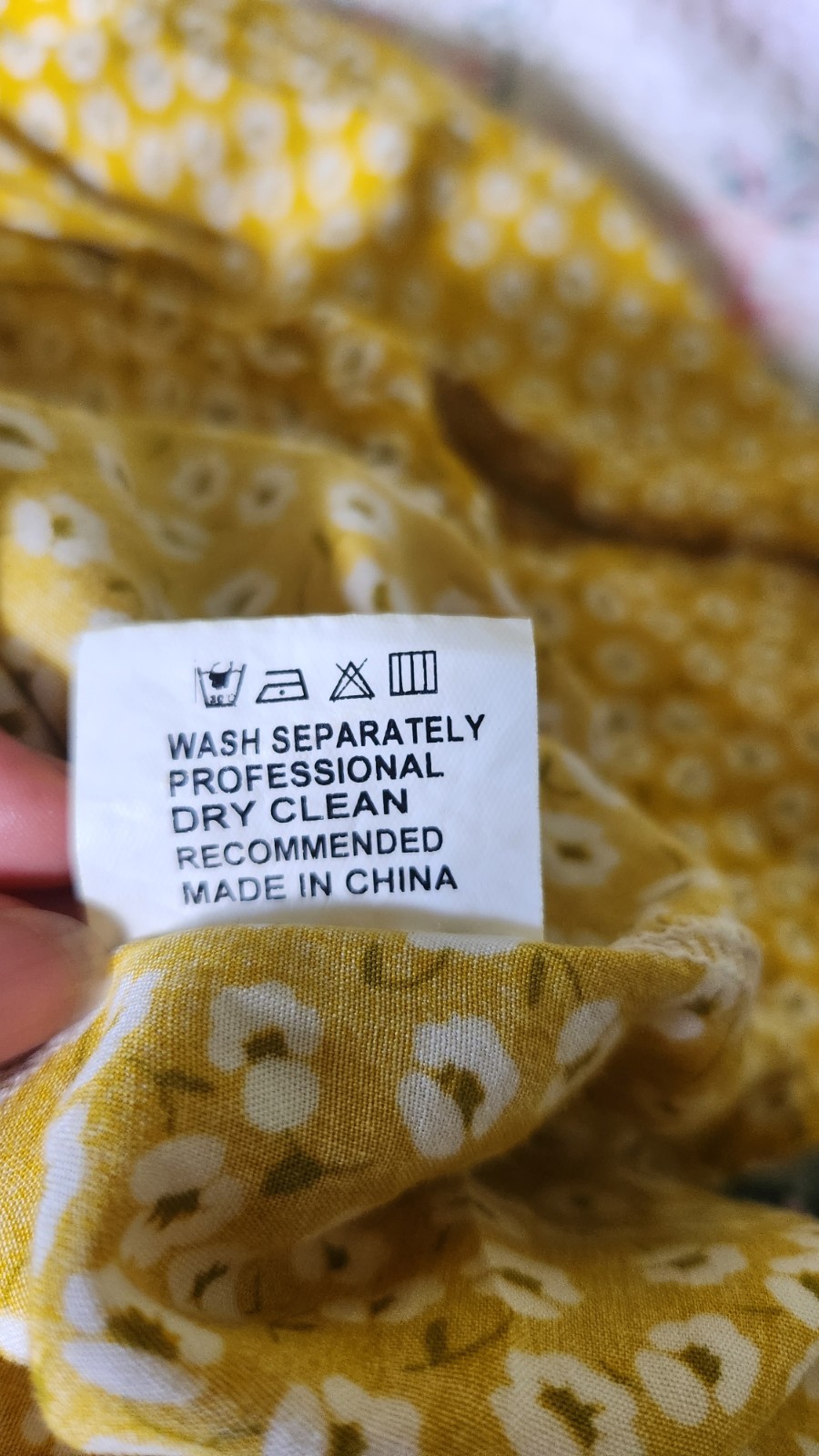 casual summer dress for women medium yellow with white flowers