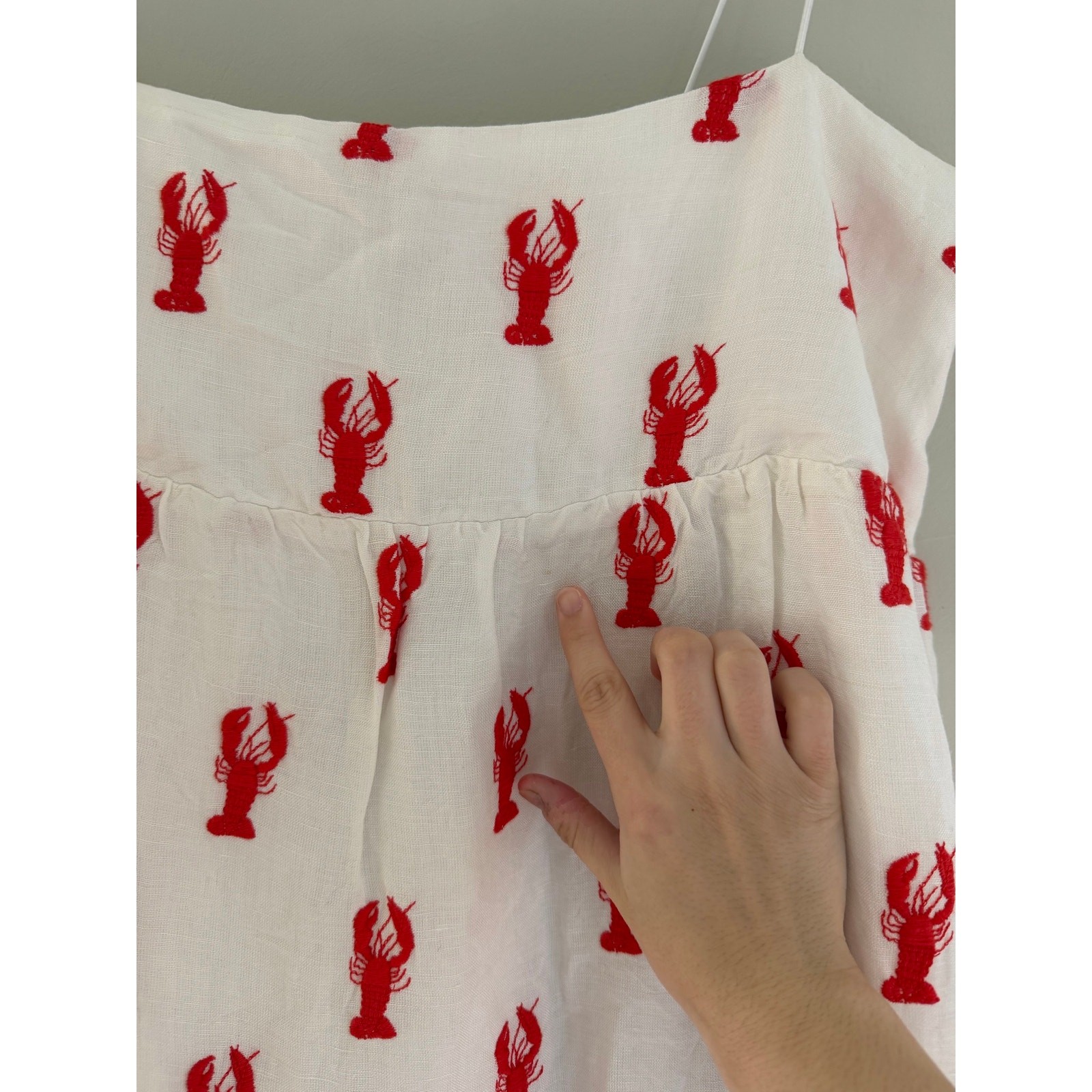 SHOW ME YOUR MUMU Long Weekend Maxi Dress in Lobster Embroidery Size Women’s XXL