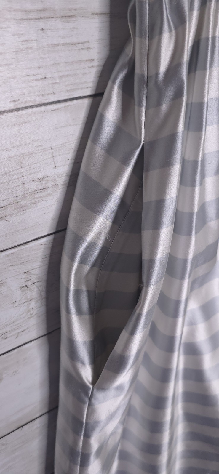 Katie Ermilio Spring 2015 Silk Striped Dress Size 12 New – See Snags/Flaws