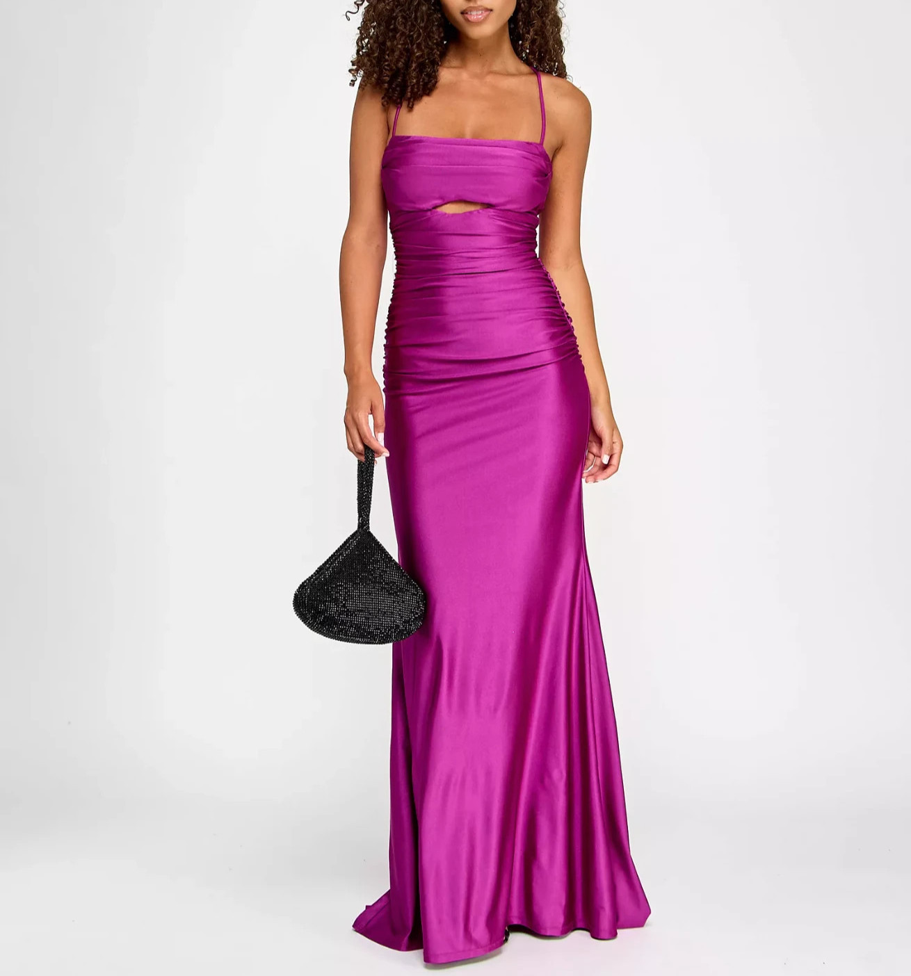 City Studios ‘ Power-Stretch Cut-Out Draped Gown MSRP $179