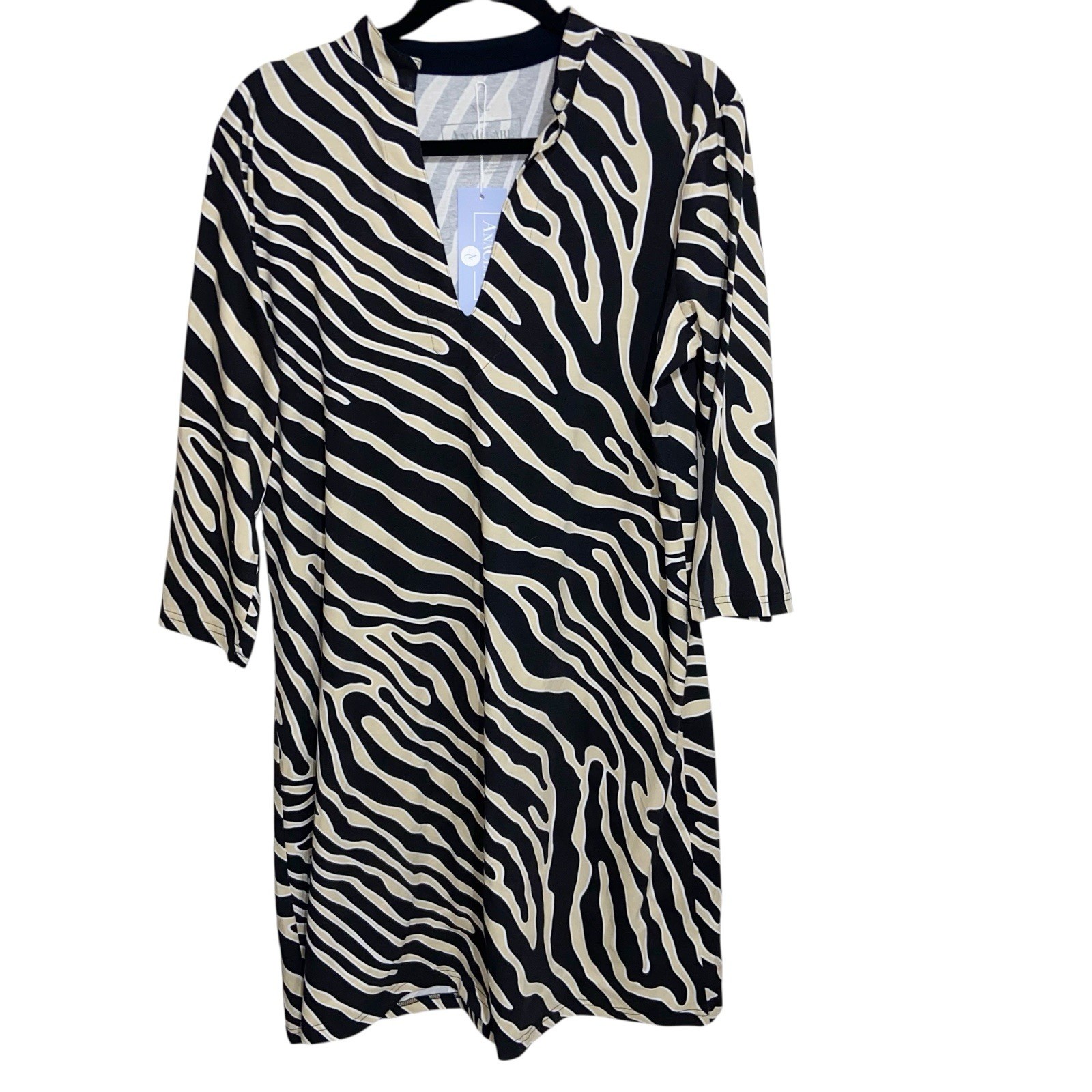 Ana Clare Dress Womens XXL Resortwear Beach Swimsuit Coverup Boho Animal Print