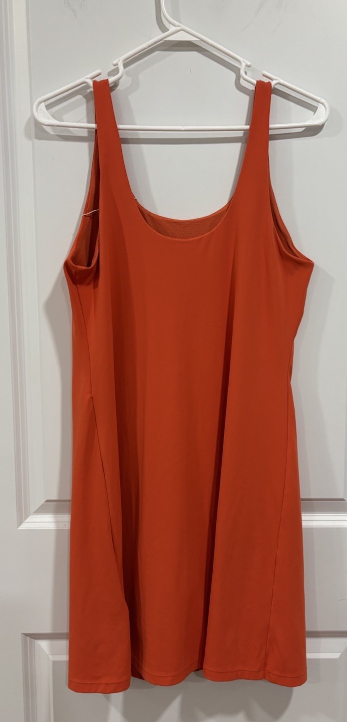 NWT Patagonia Maipo Dress Sleeveless Lightweight Lined Shorts Orange Women’s M