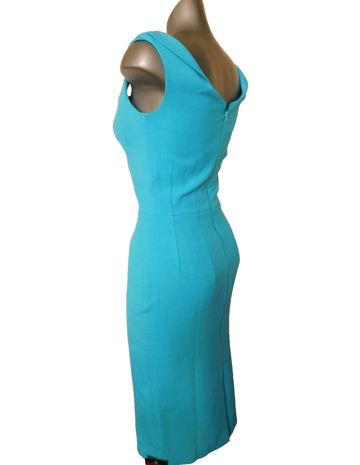 HYBRID Bodycon Galaxy Dress UK size 8, USA 4, in turquoise blue NWT