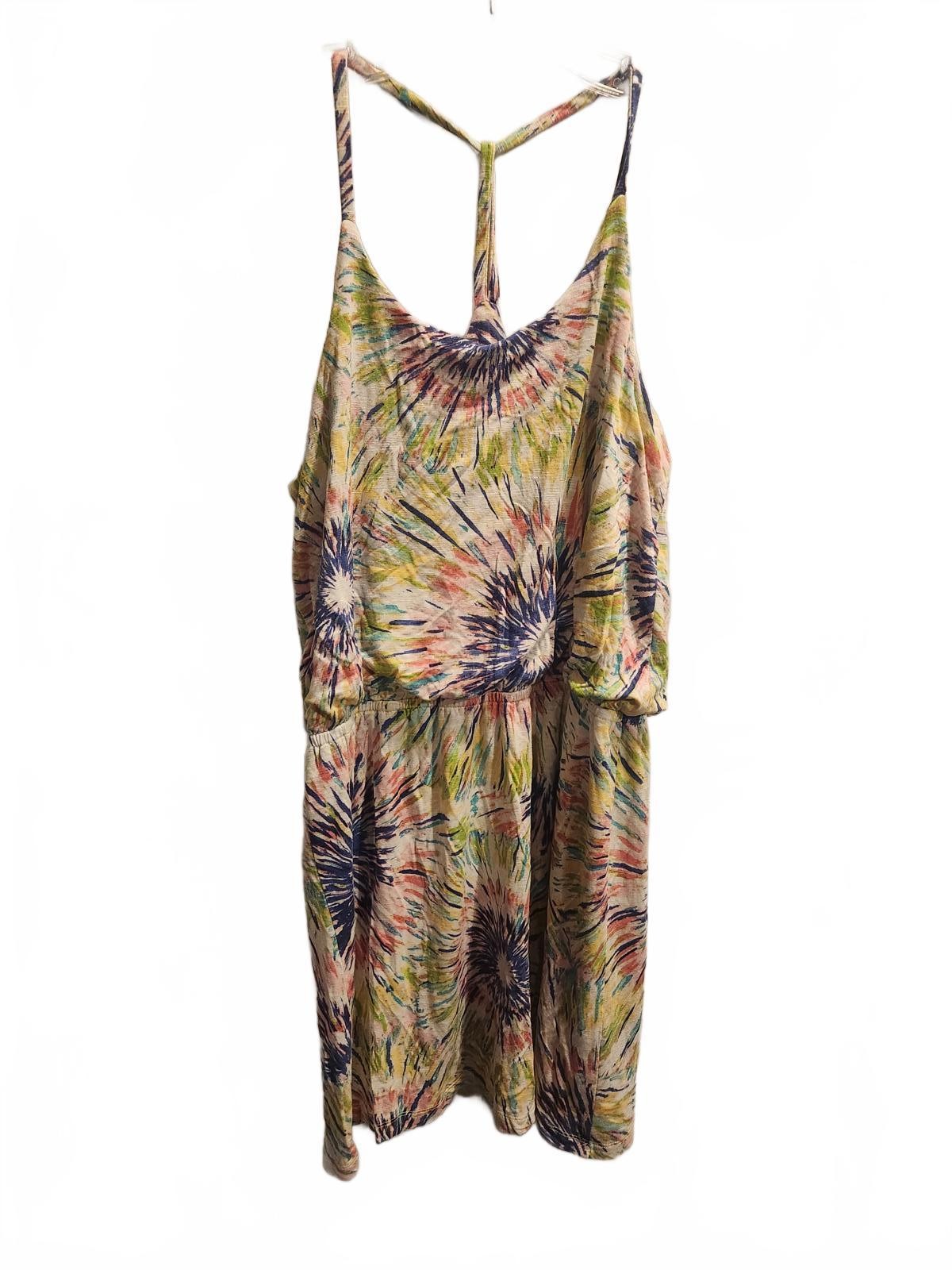 Tori Richard Tie Dye T-Back Dress. Women’s Size Medium. 34 inches long