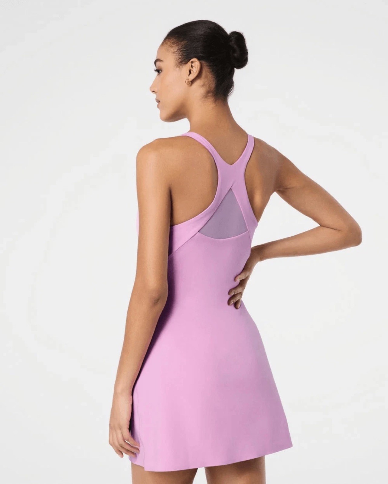 NWT Spanx Dress Get Moving V Neck Slimming Pink Sculpt Small
