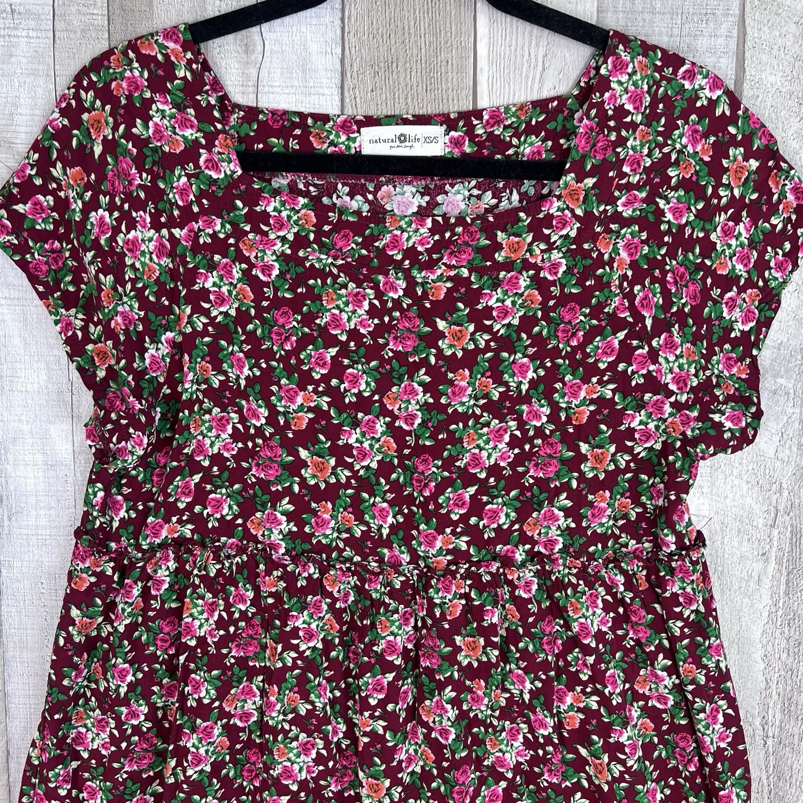 NATURAL LIFE Berkley Short Mini Dress Ditsy Floral Boho Cottagecore Romance XS/S