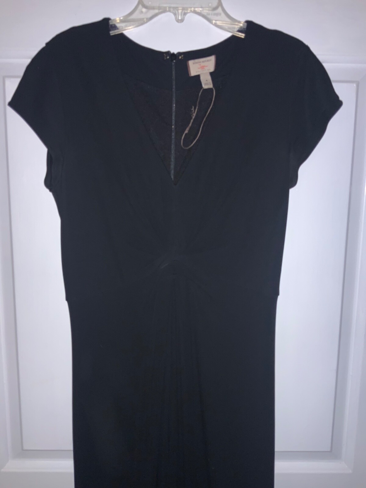 🌸Banana Republic Black Dressy Cap Sleeve Stretchy Size 4 Dress NWOT 🌸