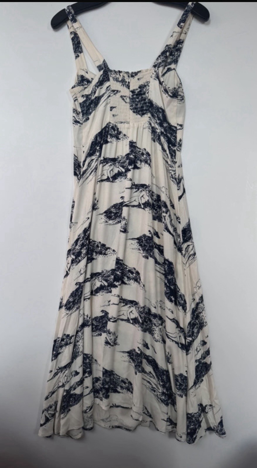 Reformation Small midi dress summer designer sun Nude Art Print vintage retro