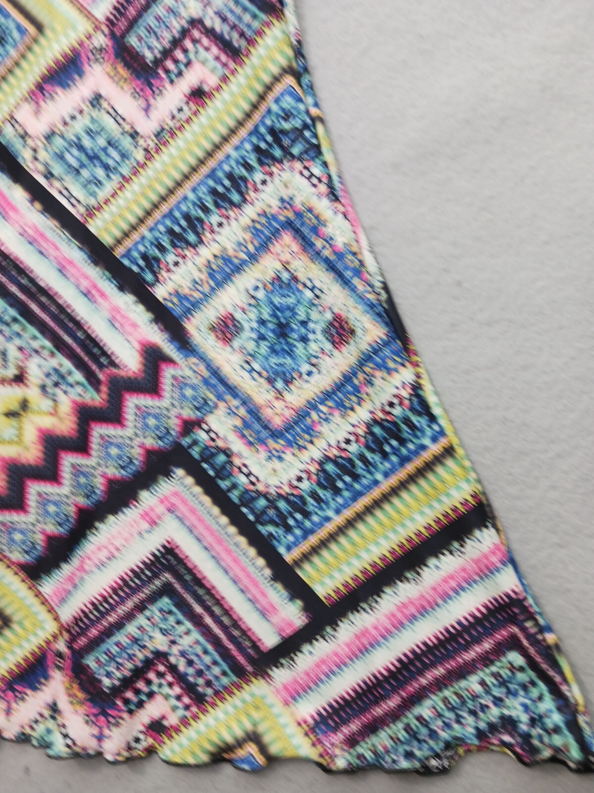 Unknown Sleeveless A-line Dress S Multicolor Geometric Print Knit Casual Party