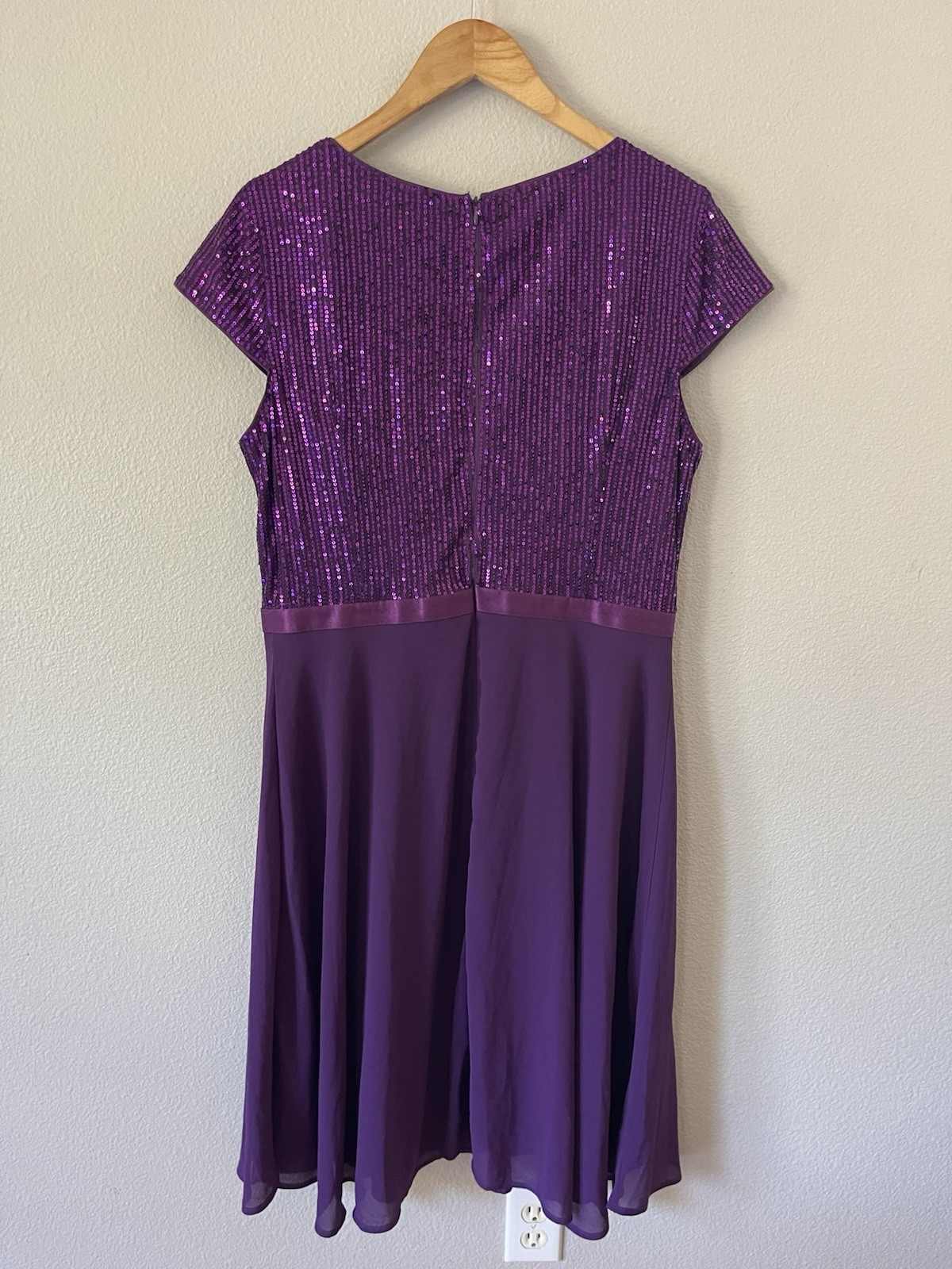 MISSMAY Women’s Glitter Sequin Ruffle Style Cocktail Prom Dress Size XXL NWT