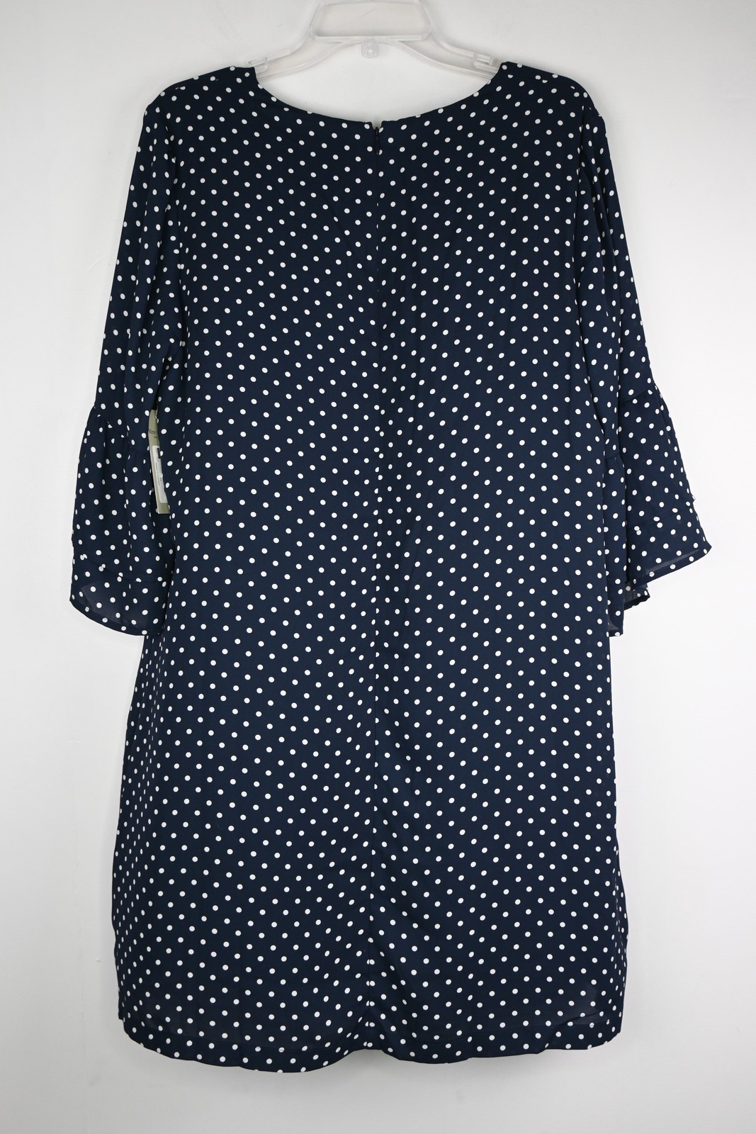 Women’s Nine.Eight New York Flounce Sleeve Shift Dress Navy-Dot Large