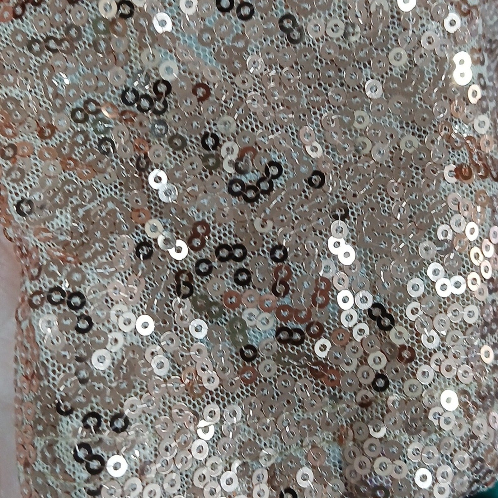 Belongsci Gold Sequin Sparkle Midi Dress Size Small