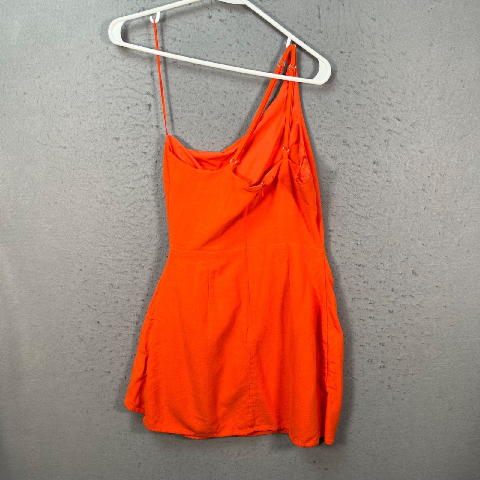 Vici Womens Small Orange Wrap Mini Dress w/ Adjustable Straps & Tie Detail
