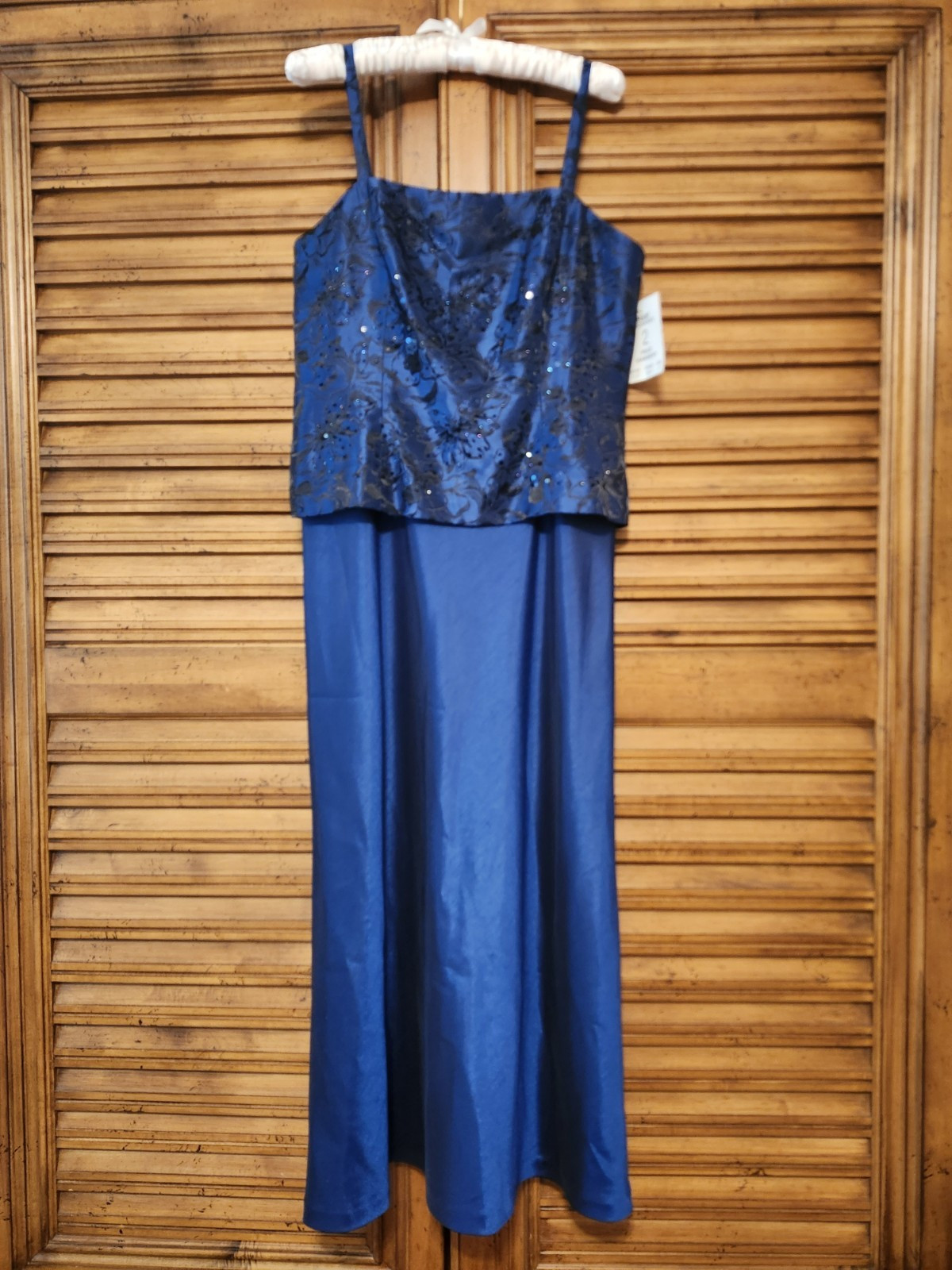 R & M Richards 2 Pc Dress Jacket Set Navy Ankle Length 2123 Women Size 10 NWT