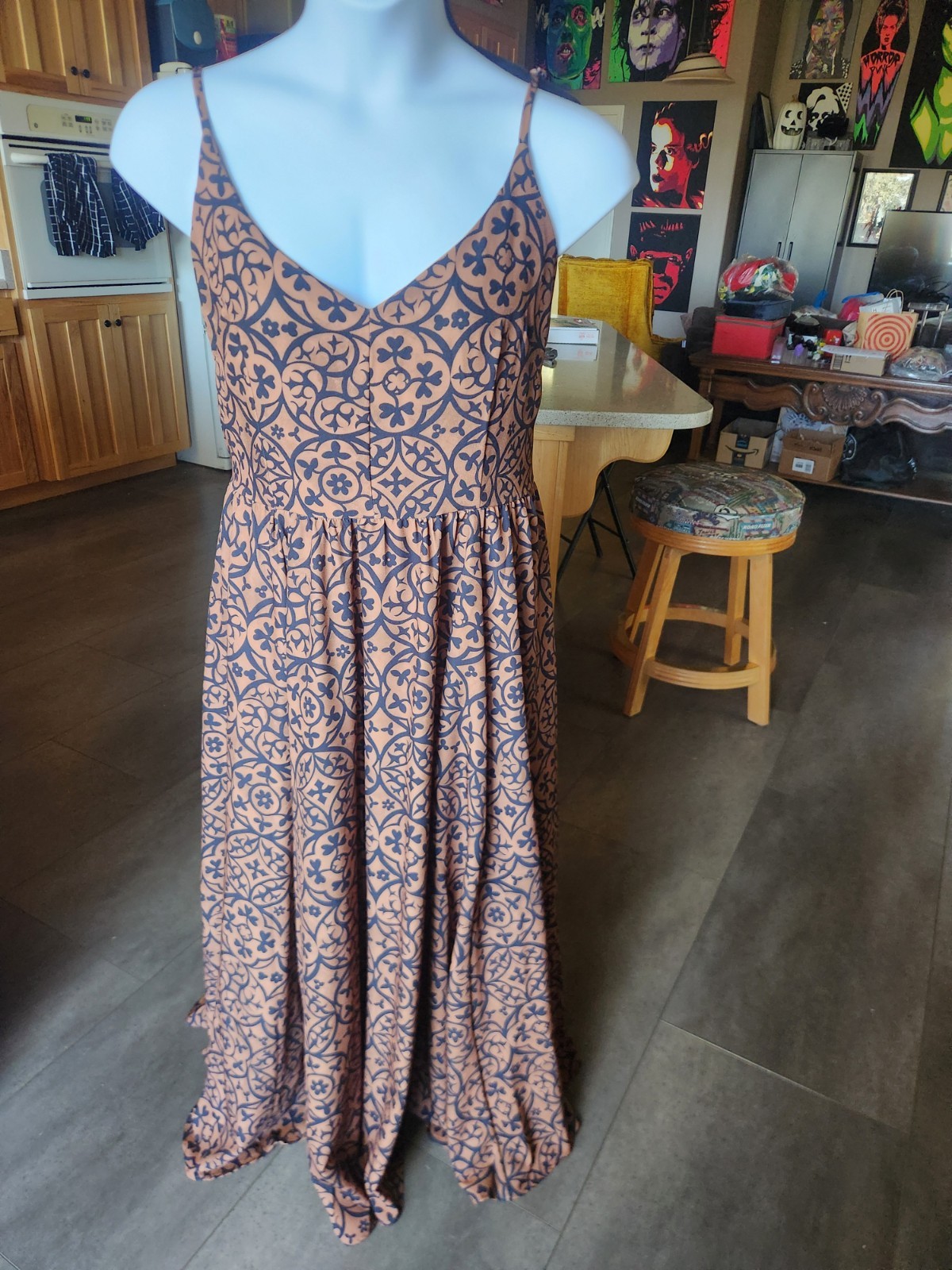 Pinup Girl Clothing Pinup Couture Retro Vintage Maxi Dress NWT 2XL Hope Johnstun