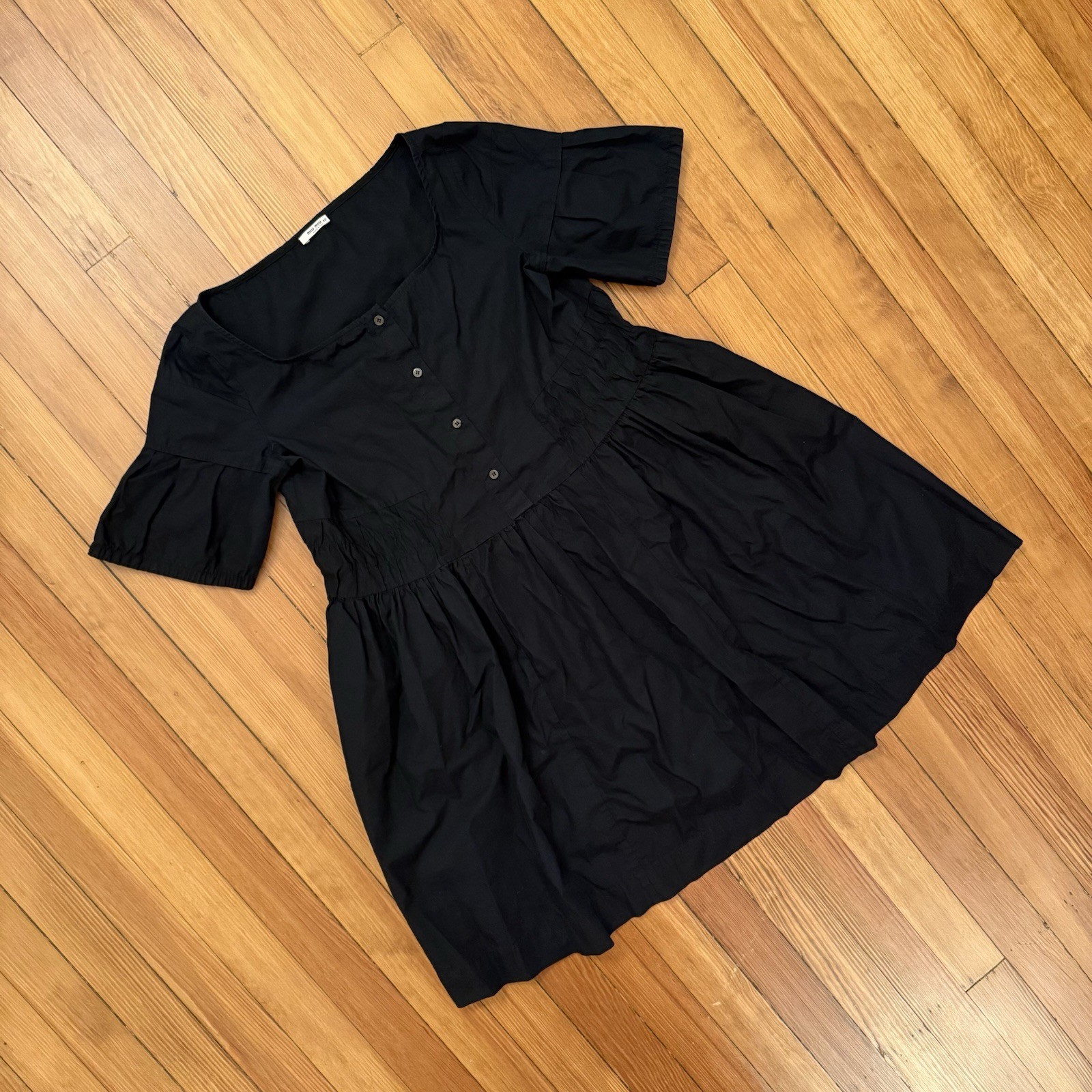 MIU MIU Black Dress Made In Italy Size 42 Cotton