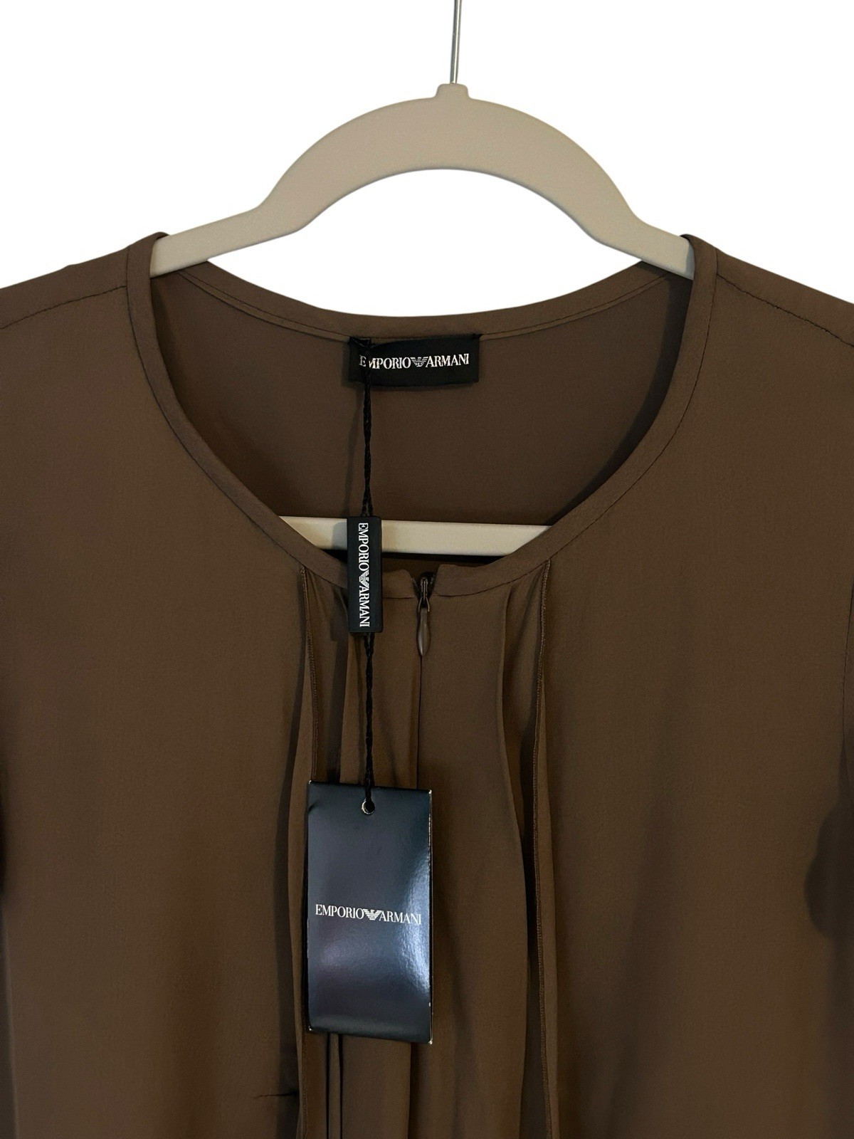 NWT Emporio Armani 100% Silk Dress EU 38 / US 2 Luxury Designer Made in Italy