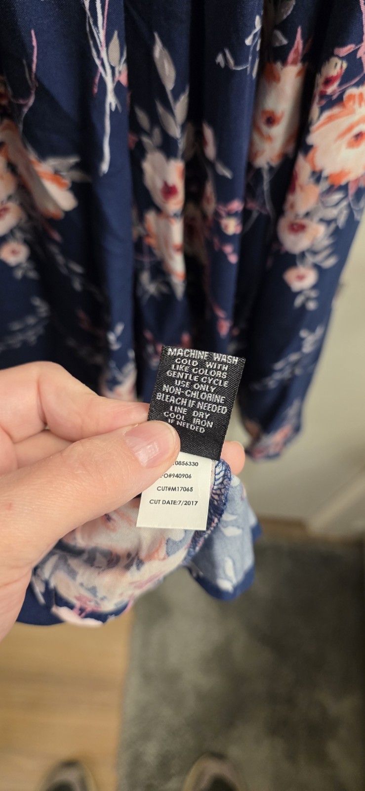 Torrid 1X Blue Floral Dress, Pleated, Waist, Open Back, Soft, Light, Worn 1X
