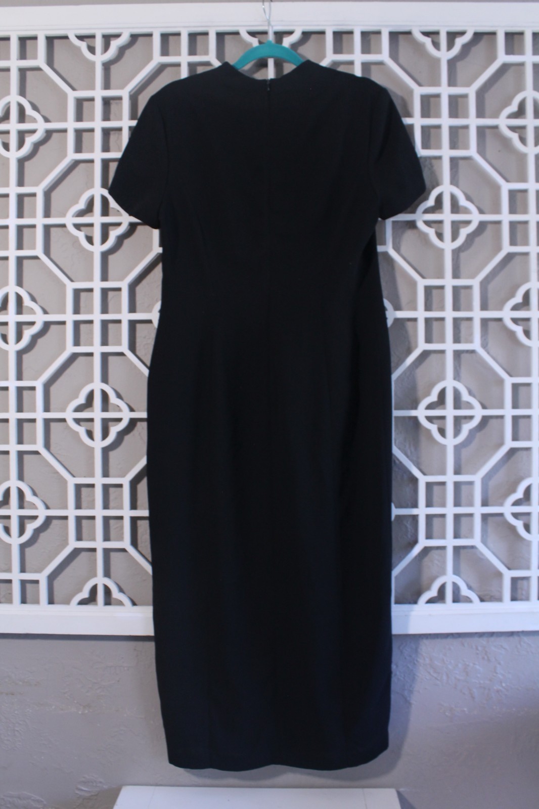 MariAnna Dress Womens 12 Black Casual Lightweight Back Zip 100% Polyester Ladies