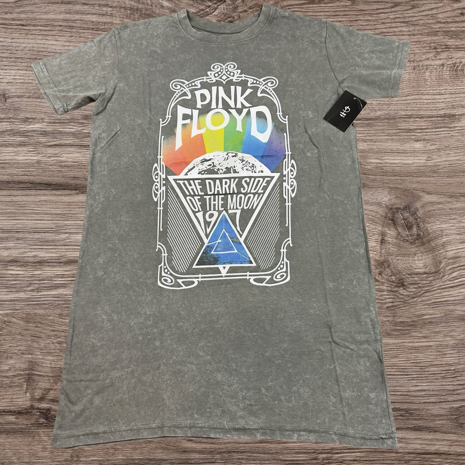 Pink Floyd Dark Side Of The Moon / Women’s T-Shirt Dress Size Medium