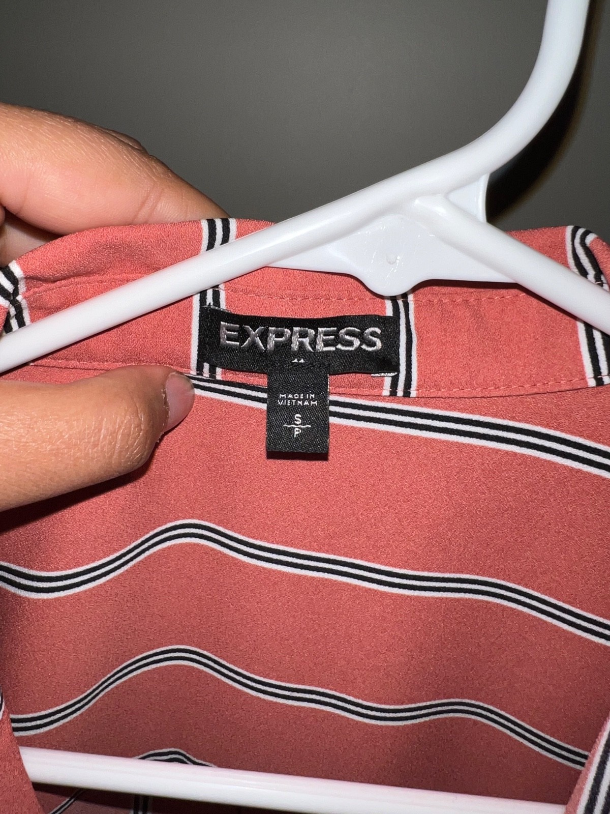 Express Printed Tie Waist Midi Shirt Dress Size Small Multicolor Short Sleeve