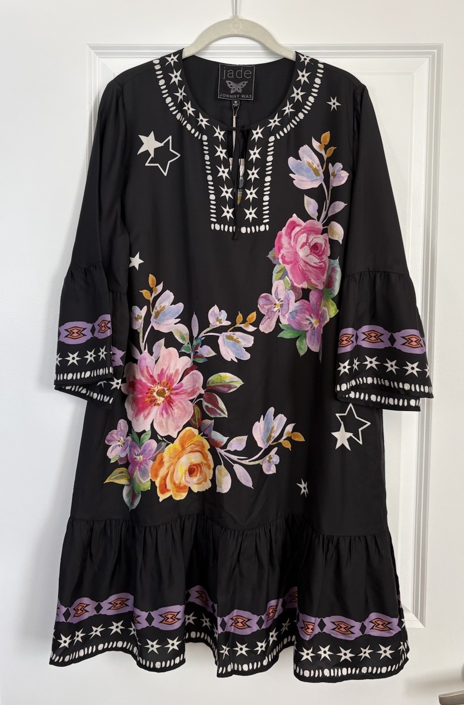 NWT Johnny Was Jade Hailee Mini Dress in Western Kasumi Floral Size Medium