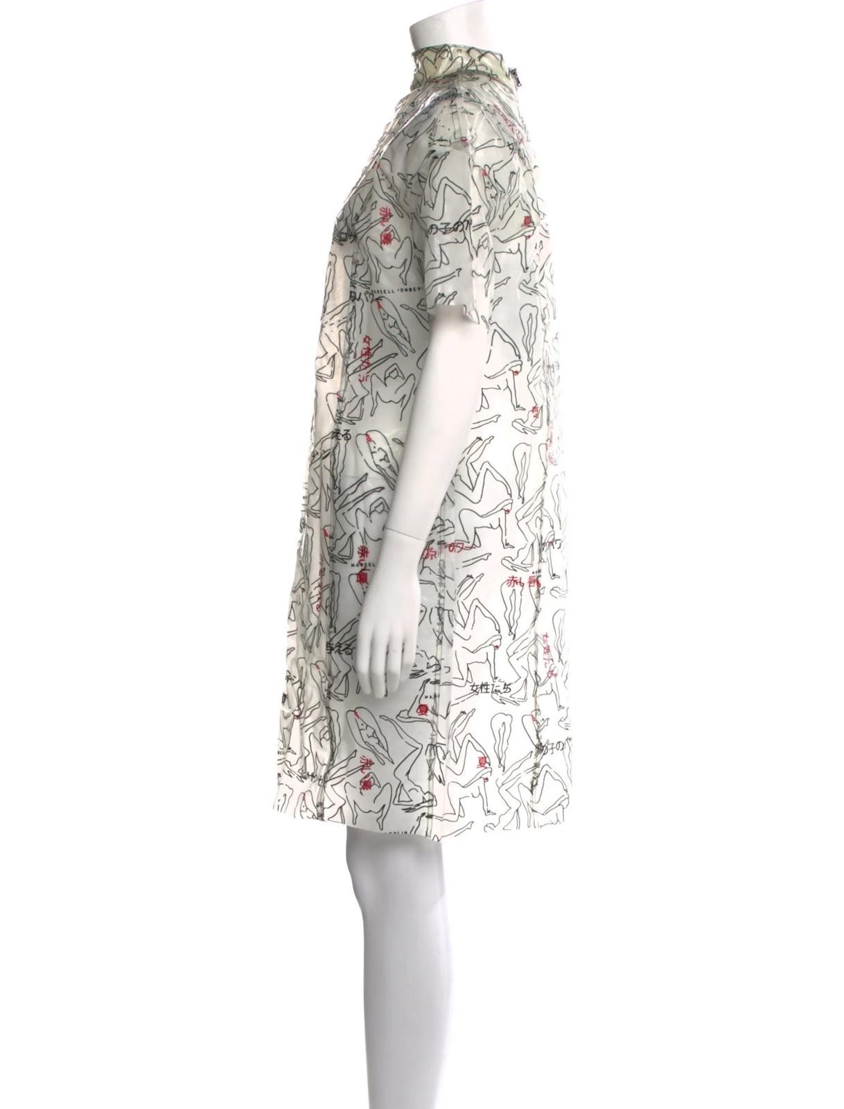 Marcell Von Berlin Printed Knee-Length Dress Size: M | US 4