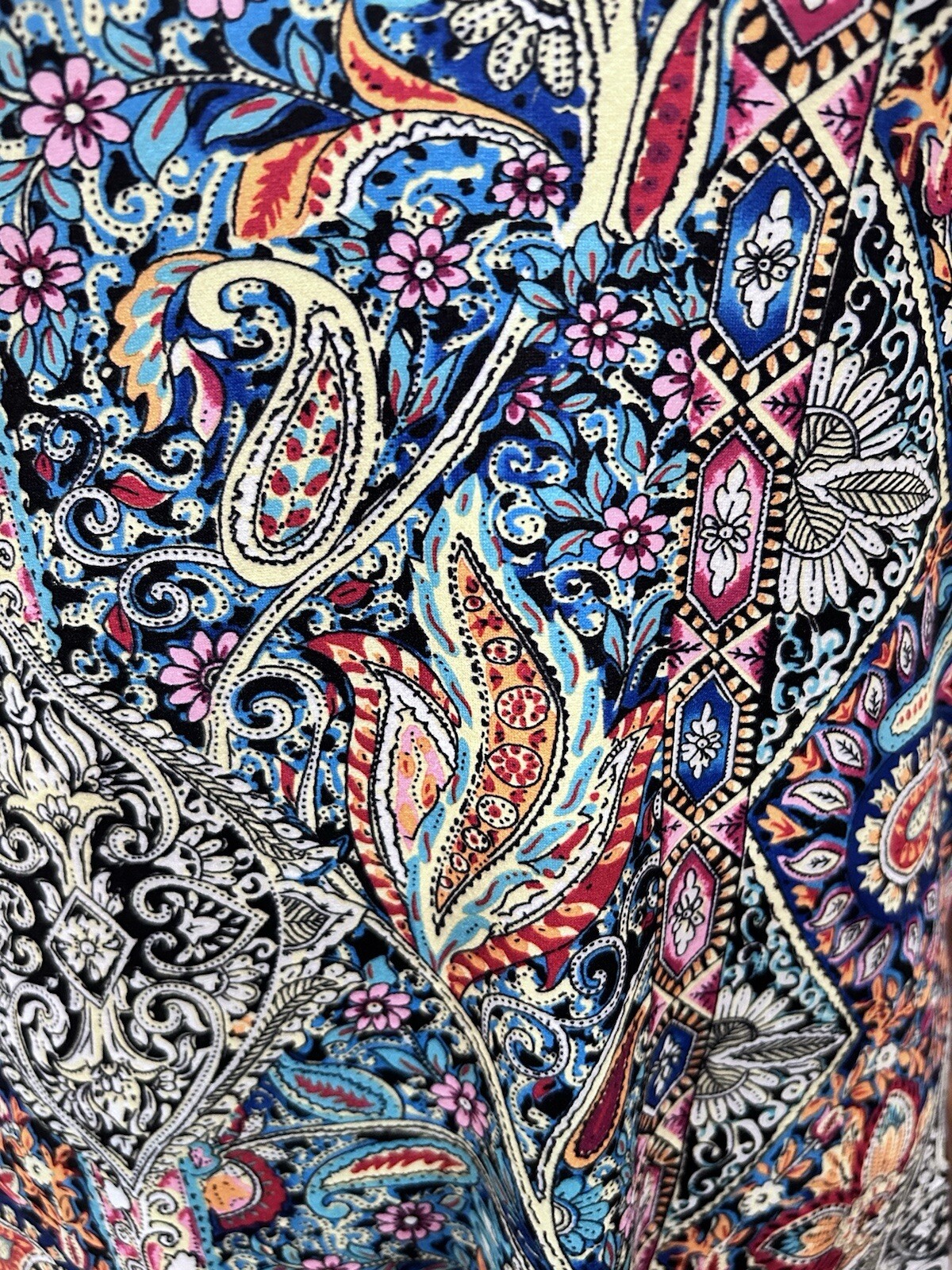 Womens Dress Plus 5XL Paisley Colorful Pockets Comfy Stretchy TRAVELERS COLLECT