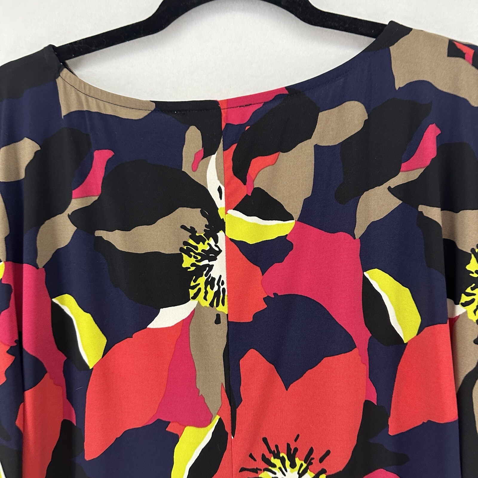 TRINA TURK ALL OVER FLORAL ABSTRACT PRINT TUNIC DRESS COVERUP WOMENS SZ M