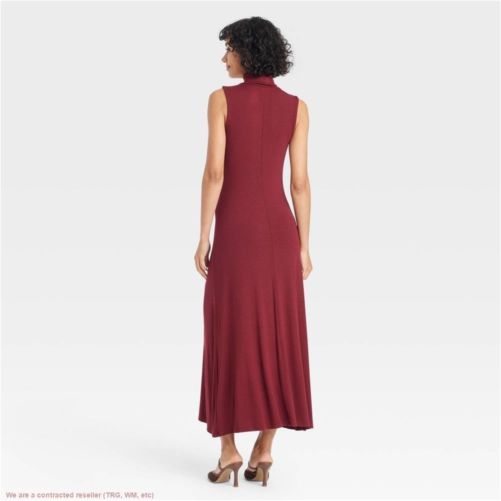 Women’s Knit Midi Shift Dress – A New Day Burgundy L *SEE DEAL!!!*