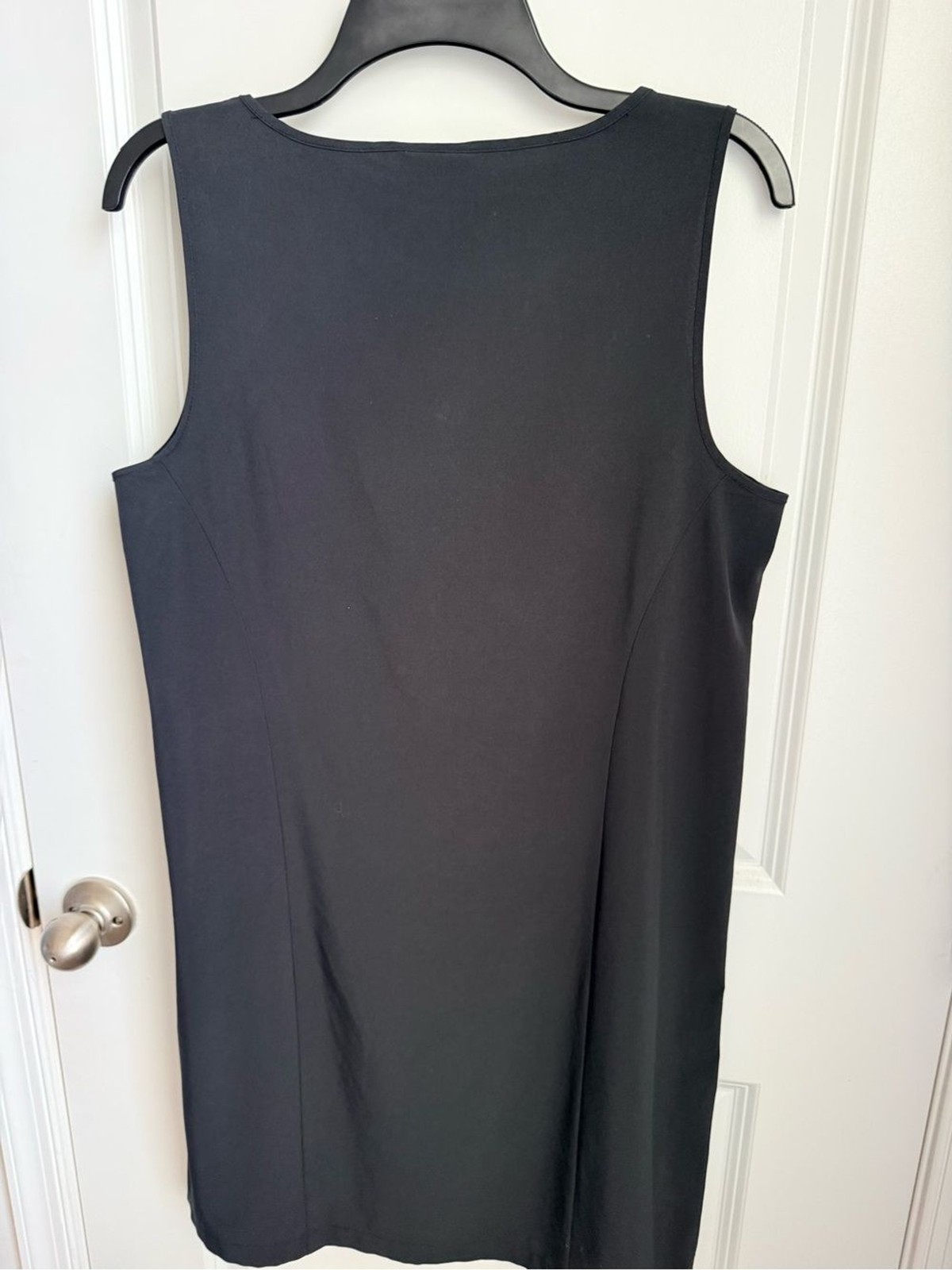 J. Jill Black Sleeveless Midi Drawstring Dress