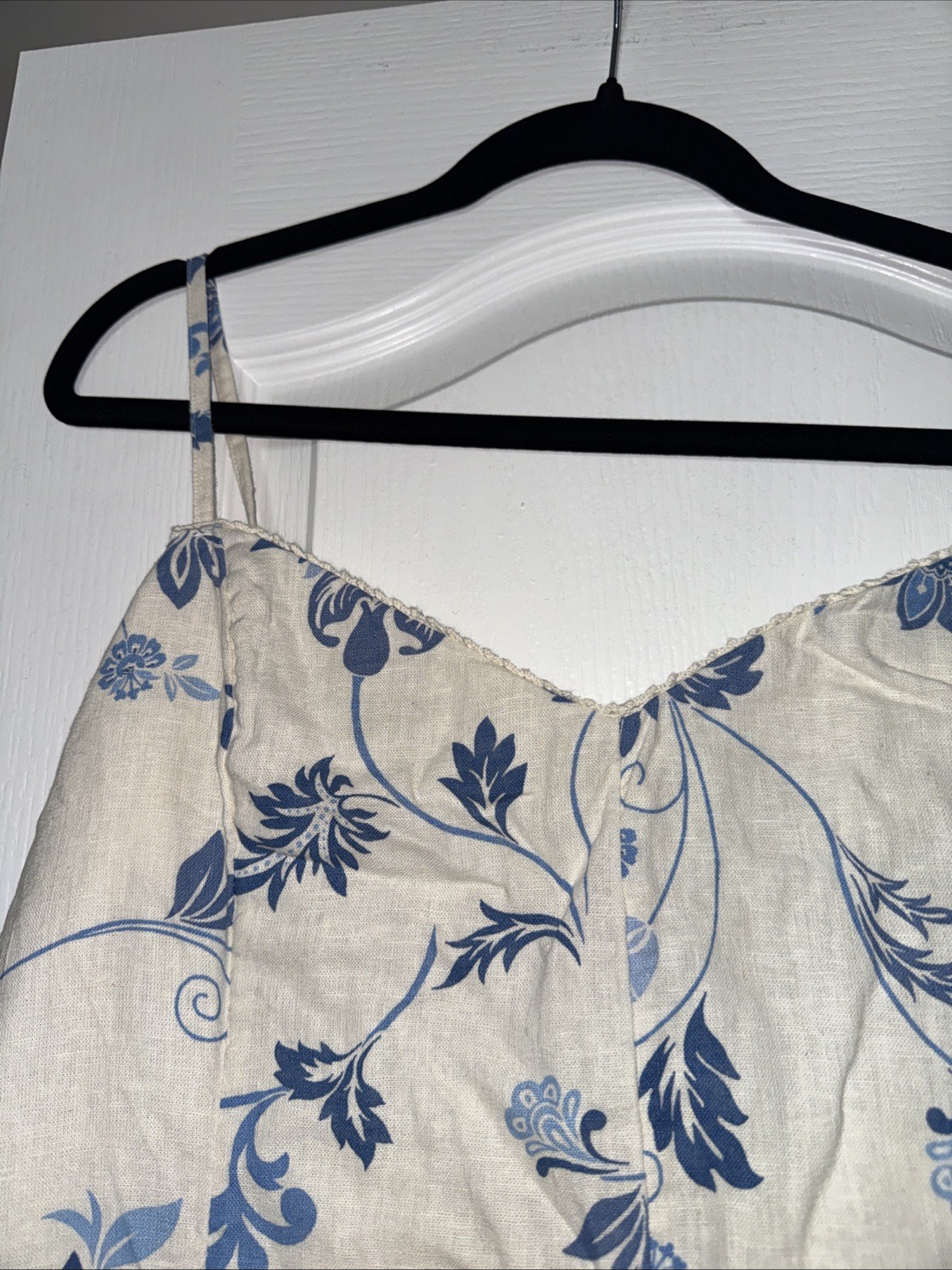 abercrombie fitch Mini Dress Blue Floral Size Xl