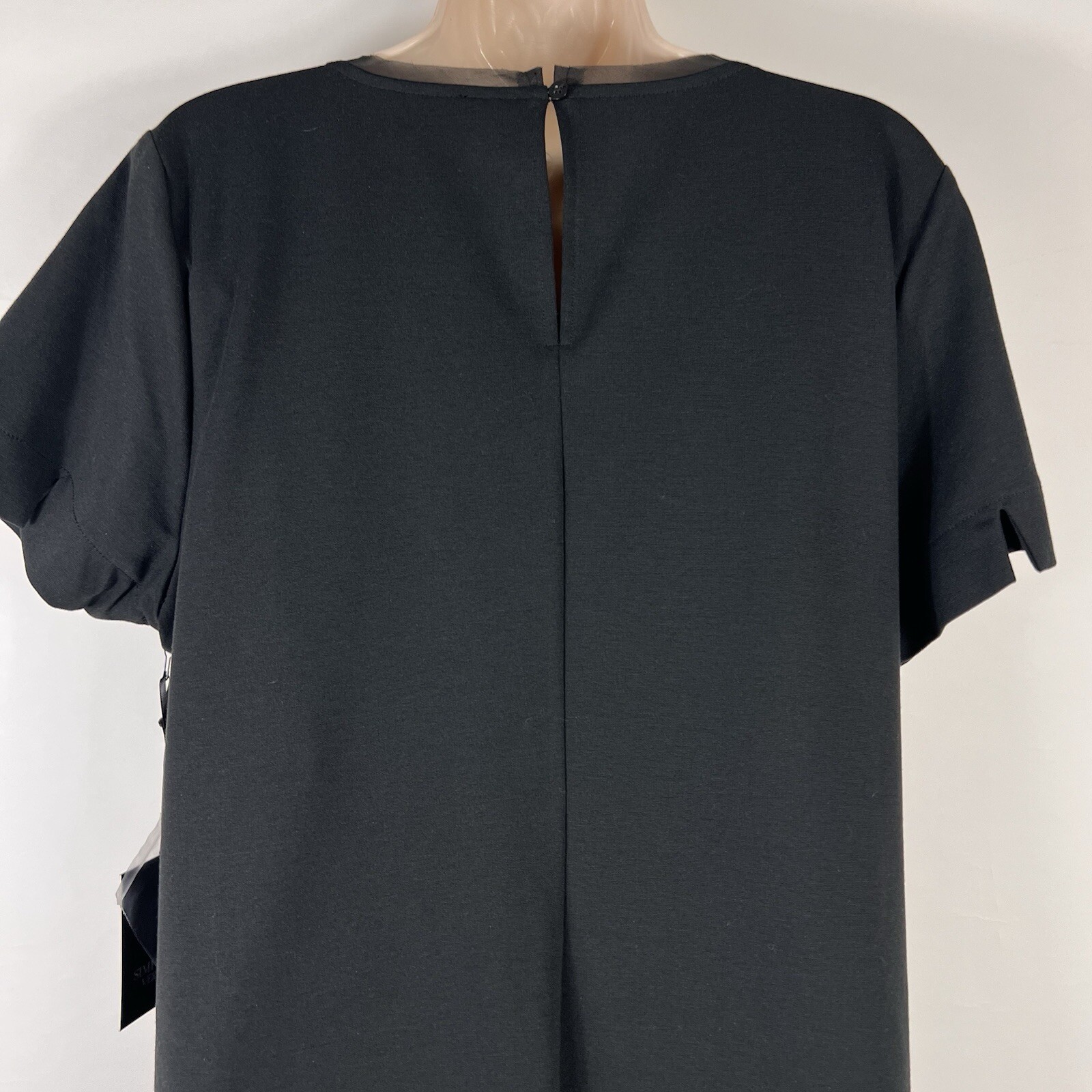 New Simply Vera Vera Wang Dress Women’s XL Above Knee Short Sleeve Floral Shift