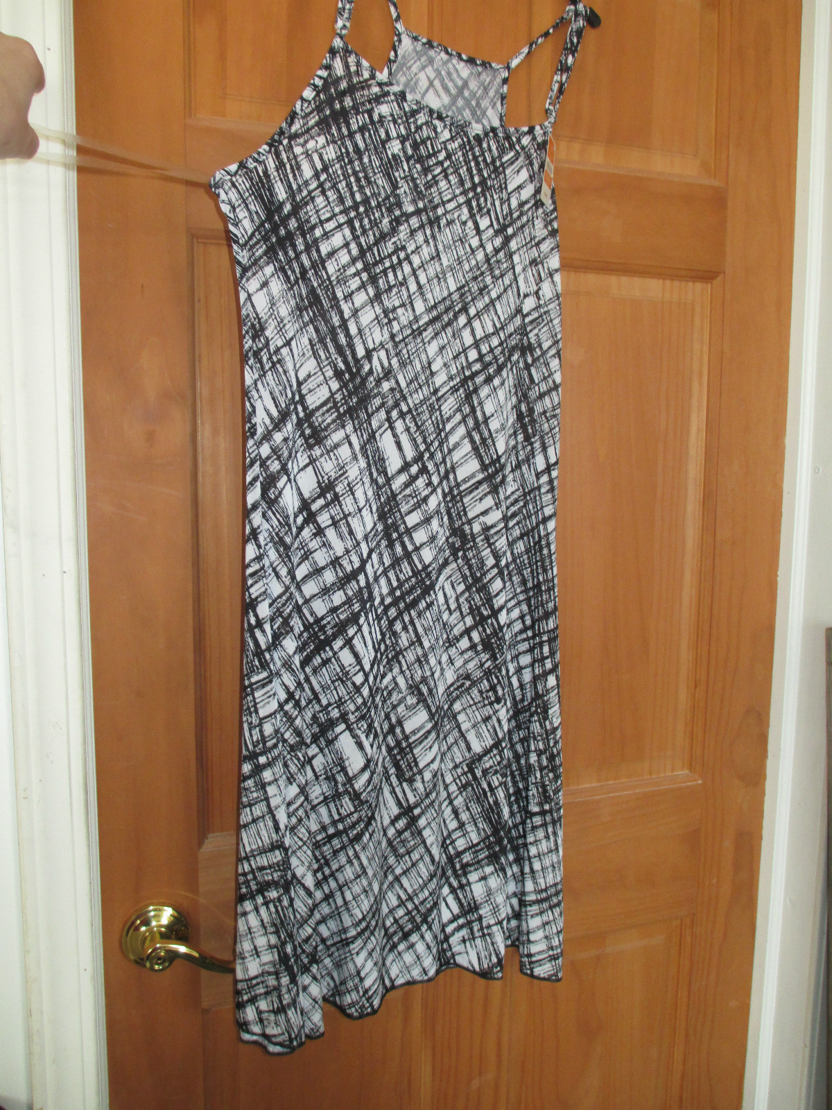 Womens Lightweight Midi Dress Size L, Adjustable Straps, NWT