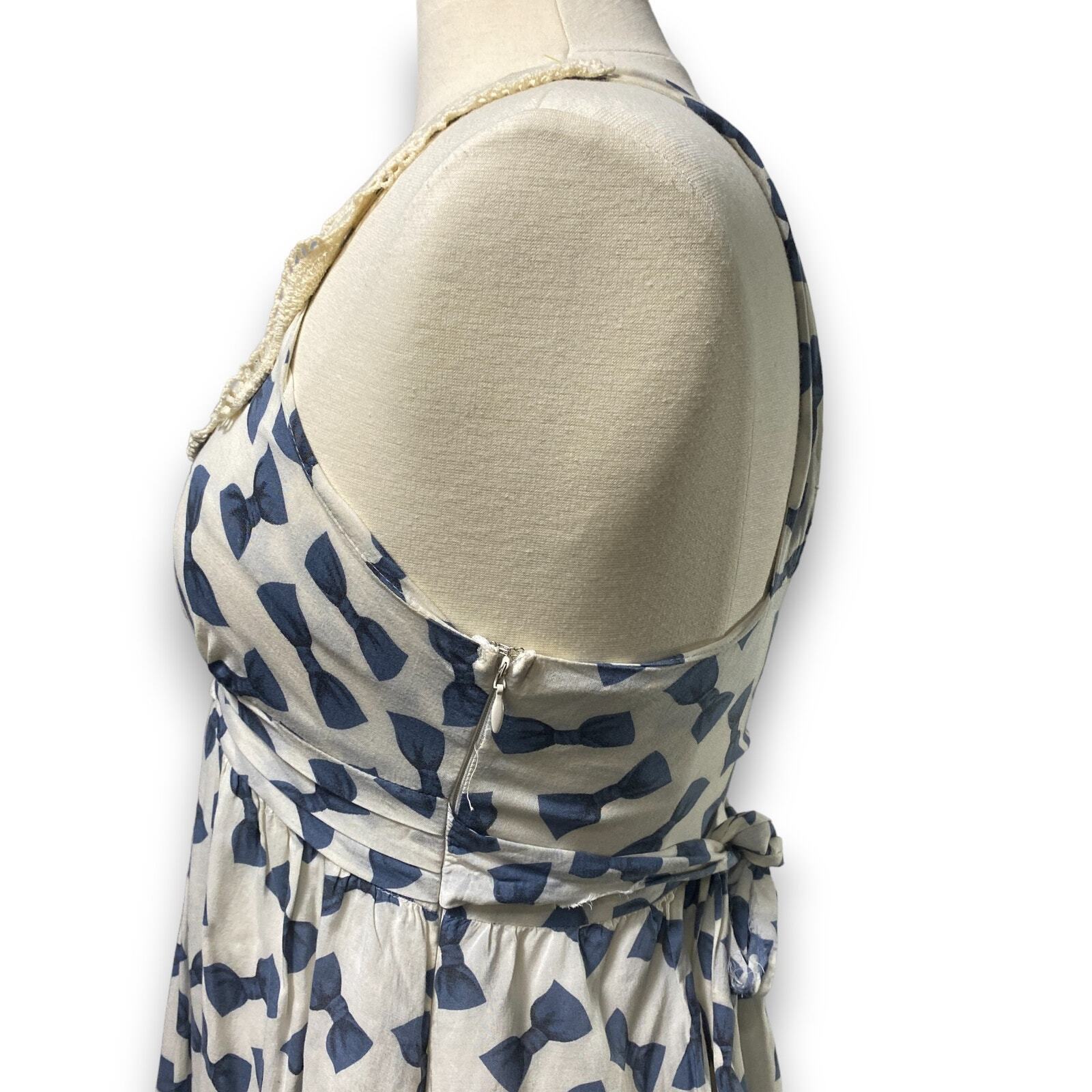 Forever 21 Tie-Back Bow Print Mini Dress