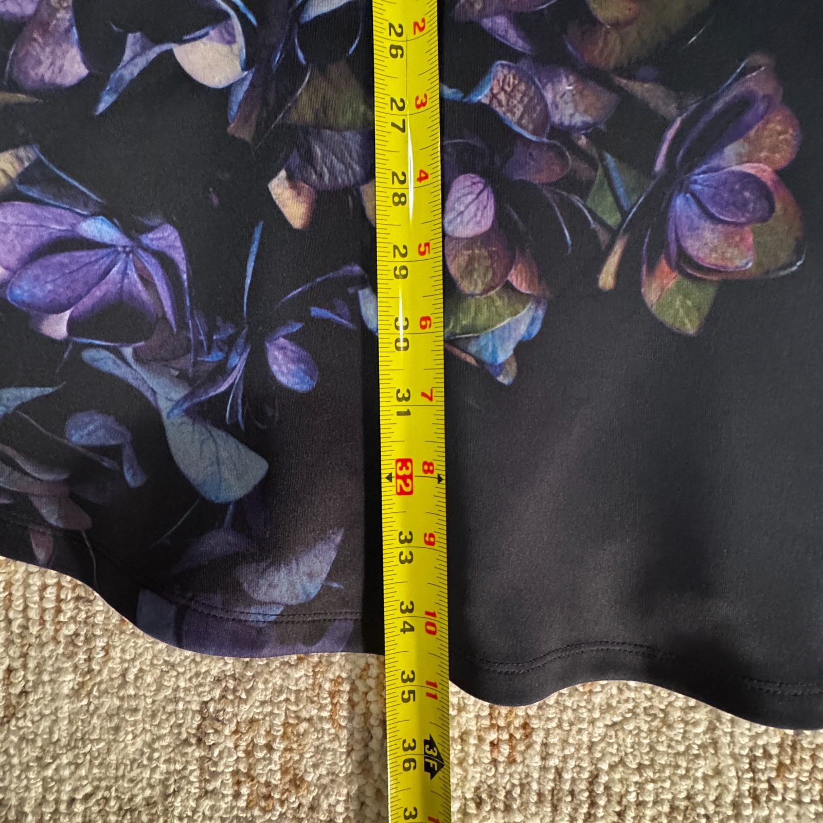 NWOT Ted Baker London Alephie Skater Dress in Black Size 2 US 4-6