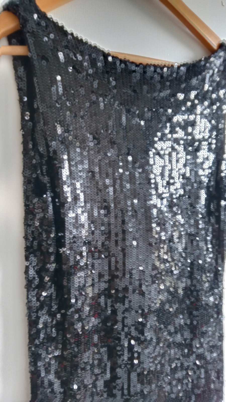 Sequinned Black Dress by ASOS Lined Size 8 Length: 34 inches
