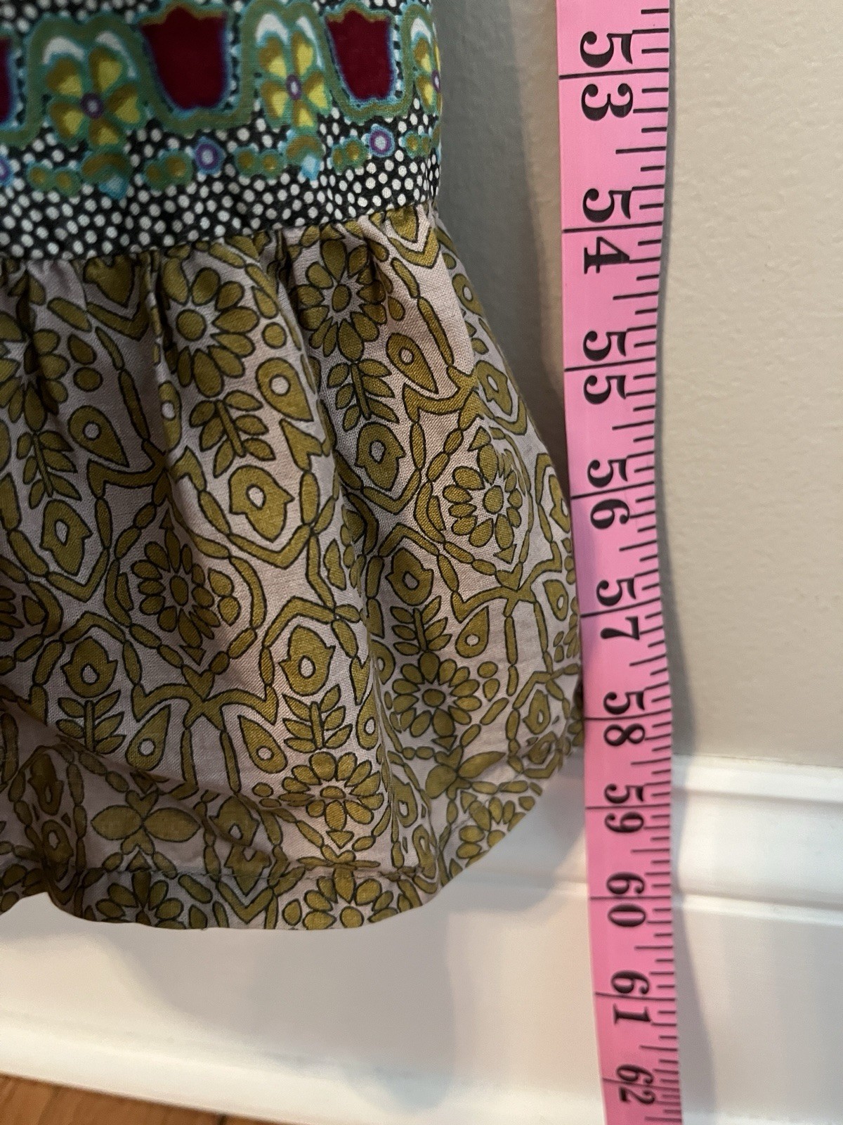World Market Boho Maxi Dress Paisley Women’s S/M Lightweight 100% Cotton