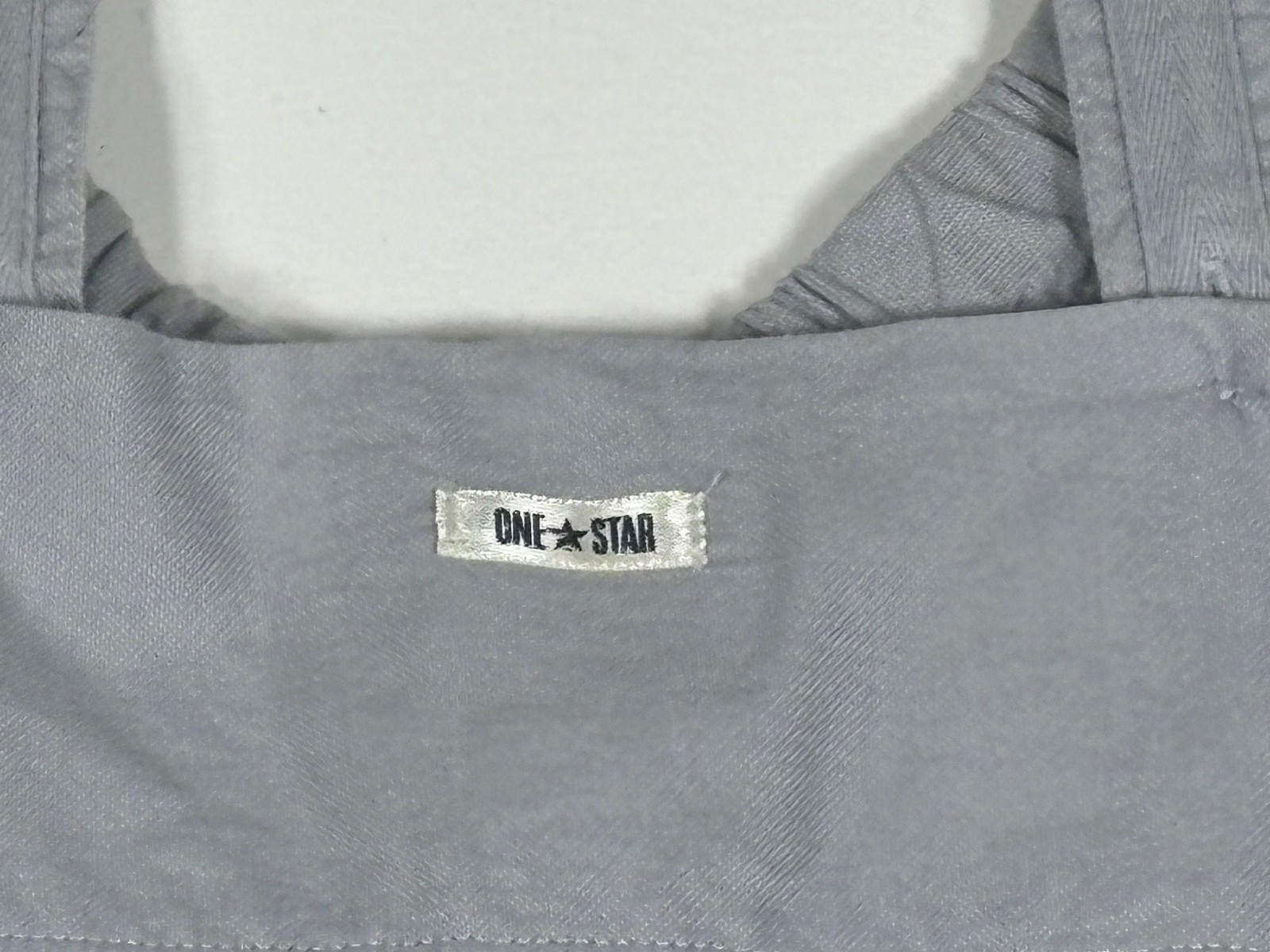 Converse One Star Canvas Dress Womens Size 2 Gray Adjustable Straps Casual
