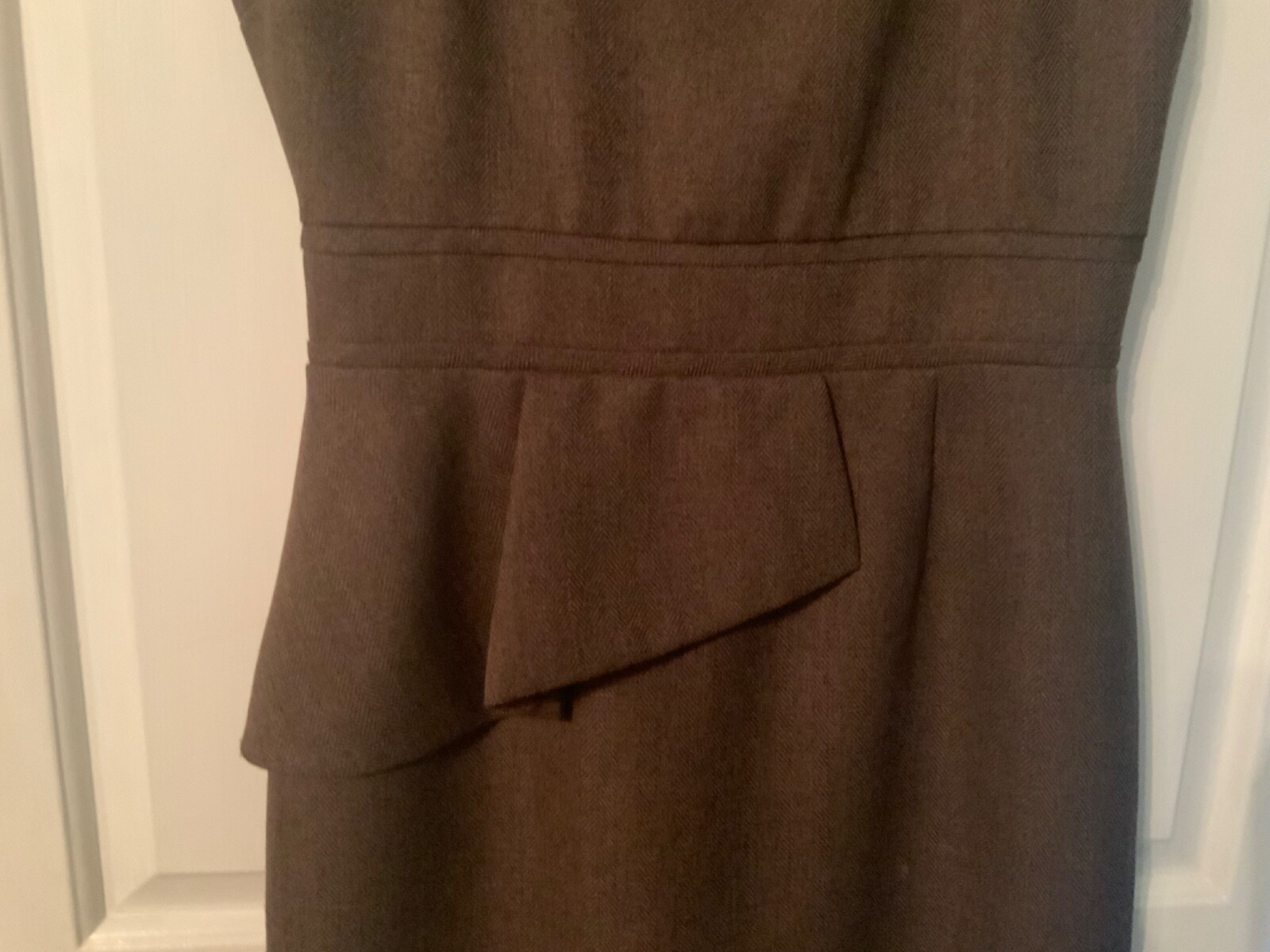 🌸 Antonio Melani Ladies Brown Sleeveless Polyester Shift Dress Size 4 (D6) 🌸