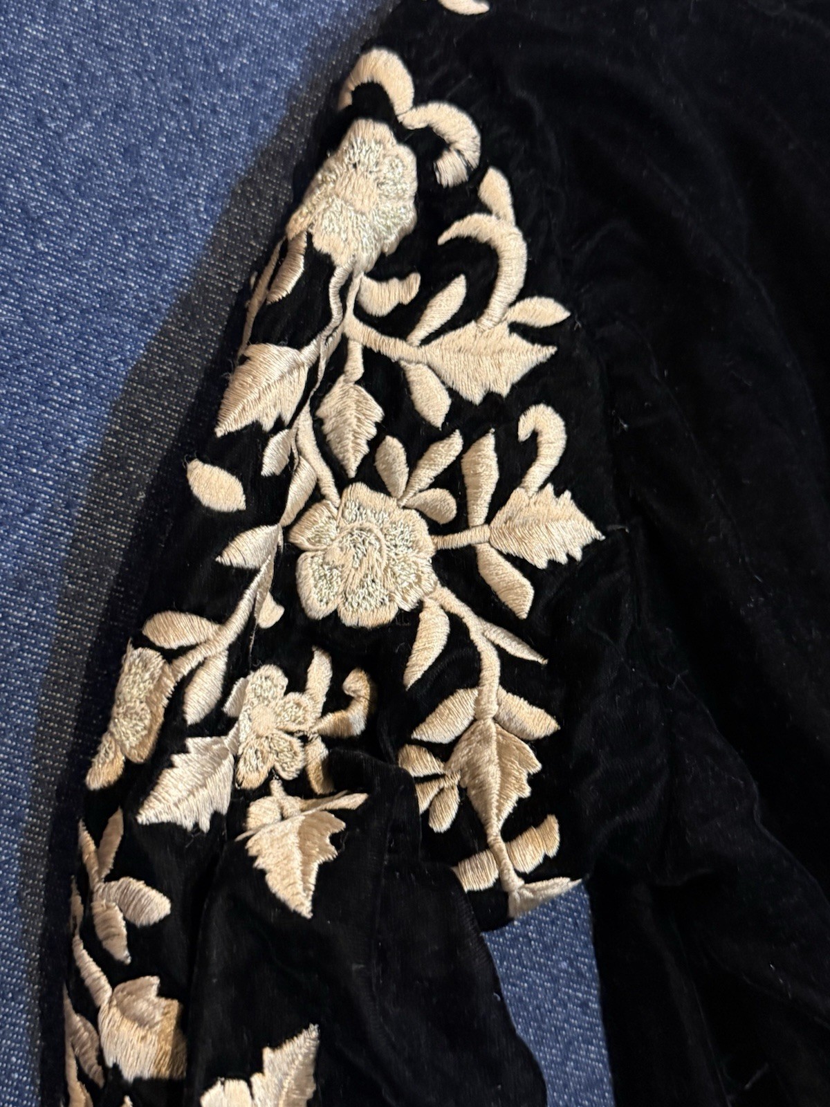 Unknown Designer Floral Embroidered Evening Gown Xl Y2K Dress Chic Princess